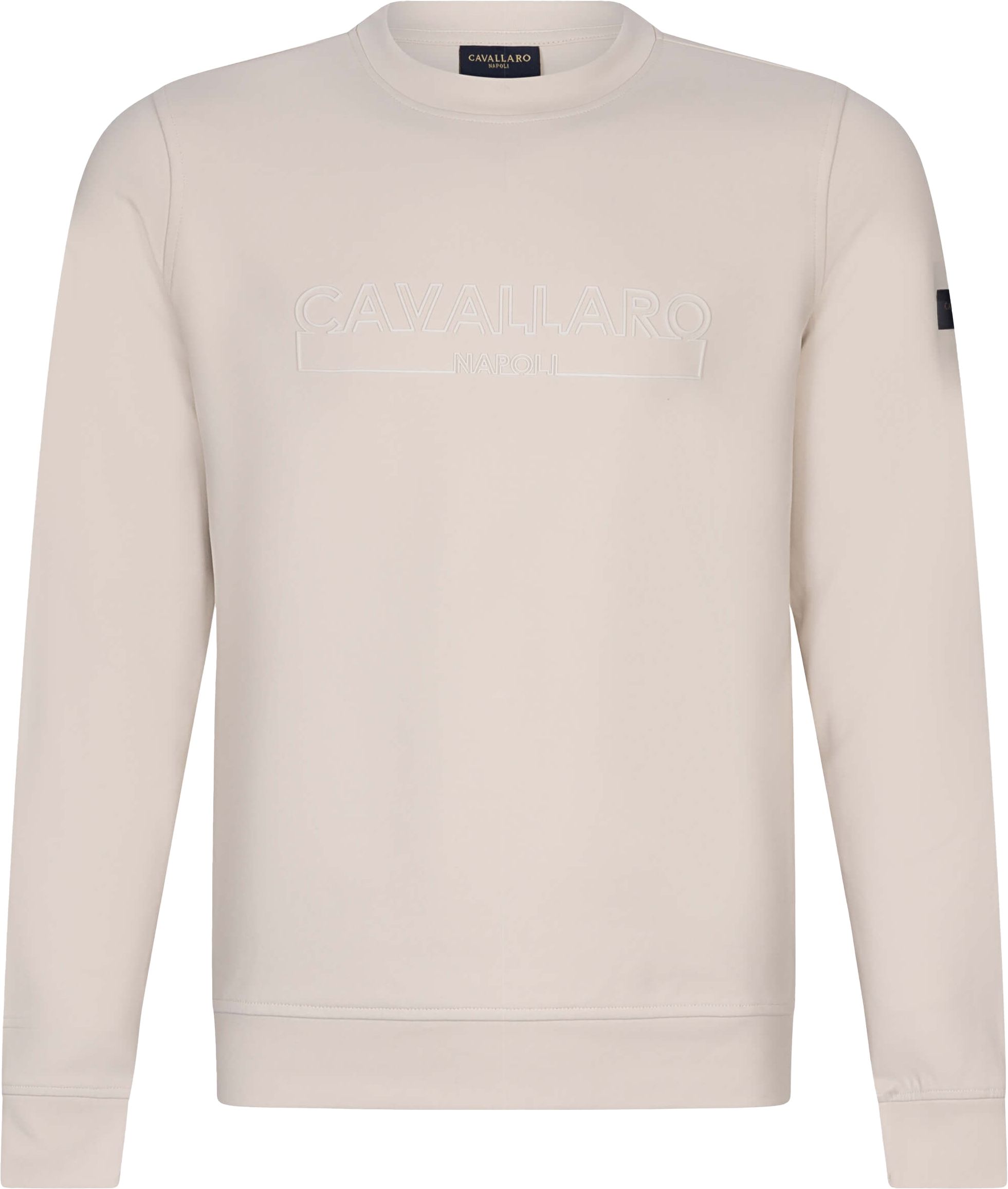 Cavallaro Beciano Sweater Logo Ecru 120241001 order online Suitable