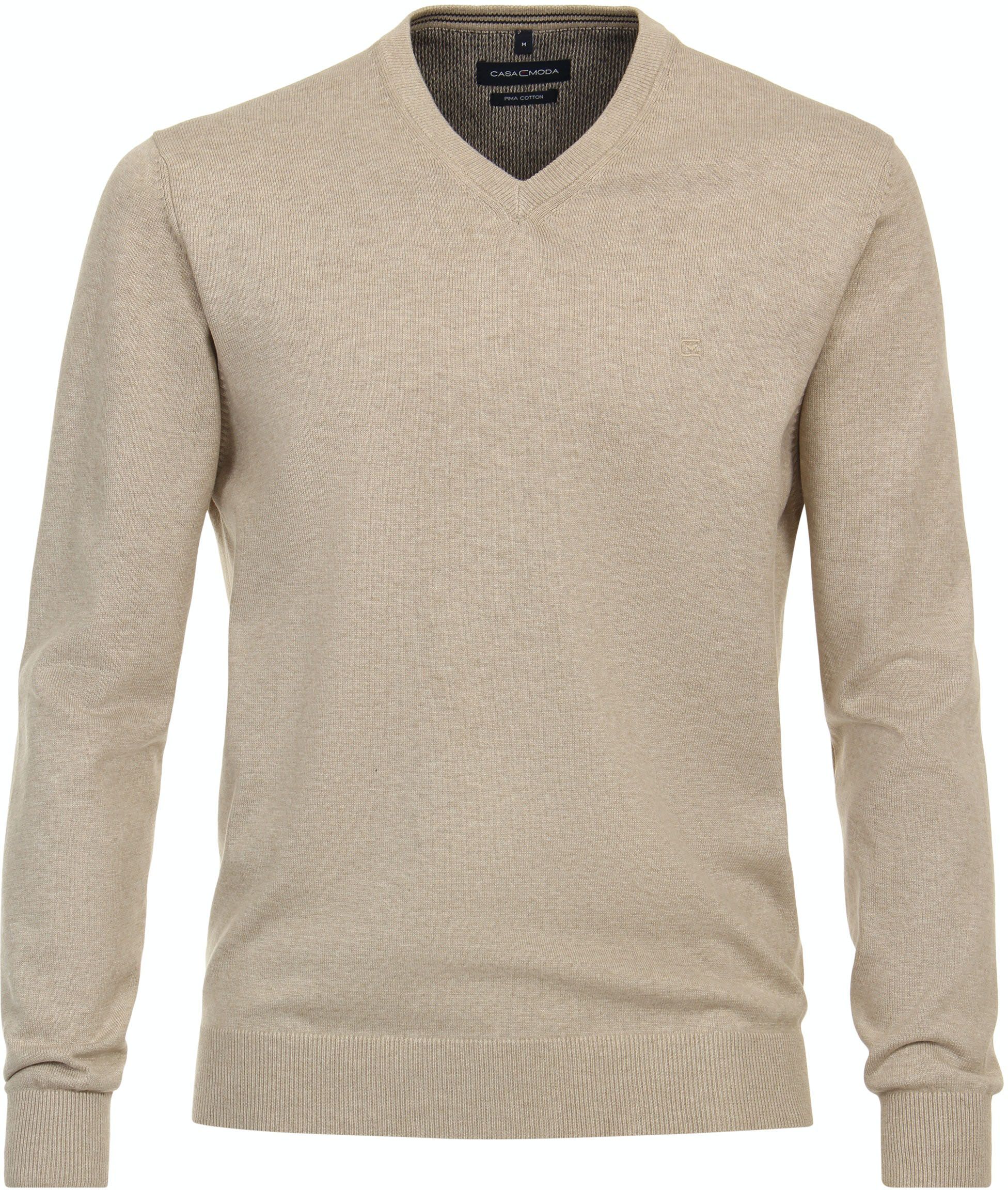 Casa Moda Pullover V-Hals Ecru 004430-657 kopen | Suitable