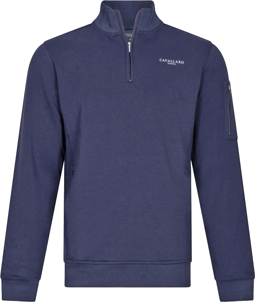 Cavallaro Bellunio Pull Half Zip Marine 120241003 commander en ligne | Suitable