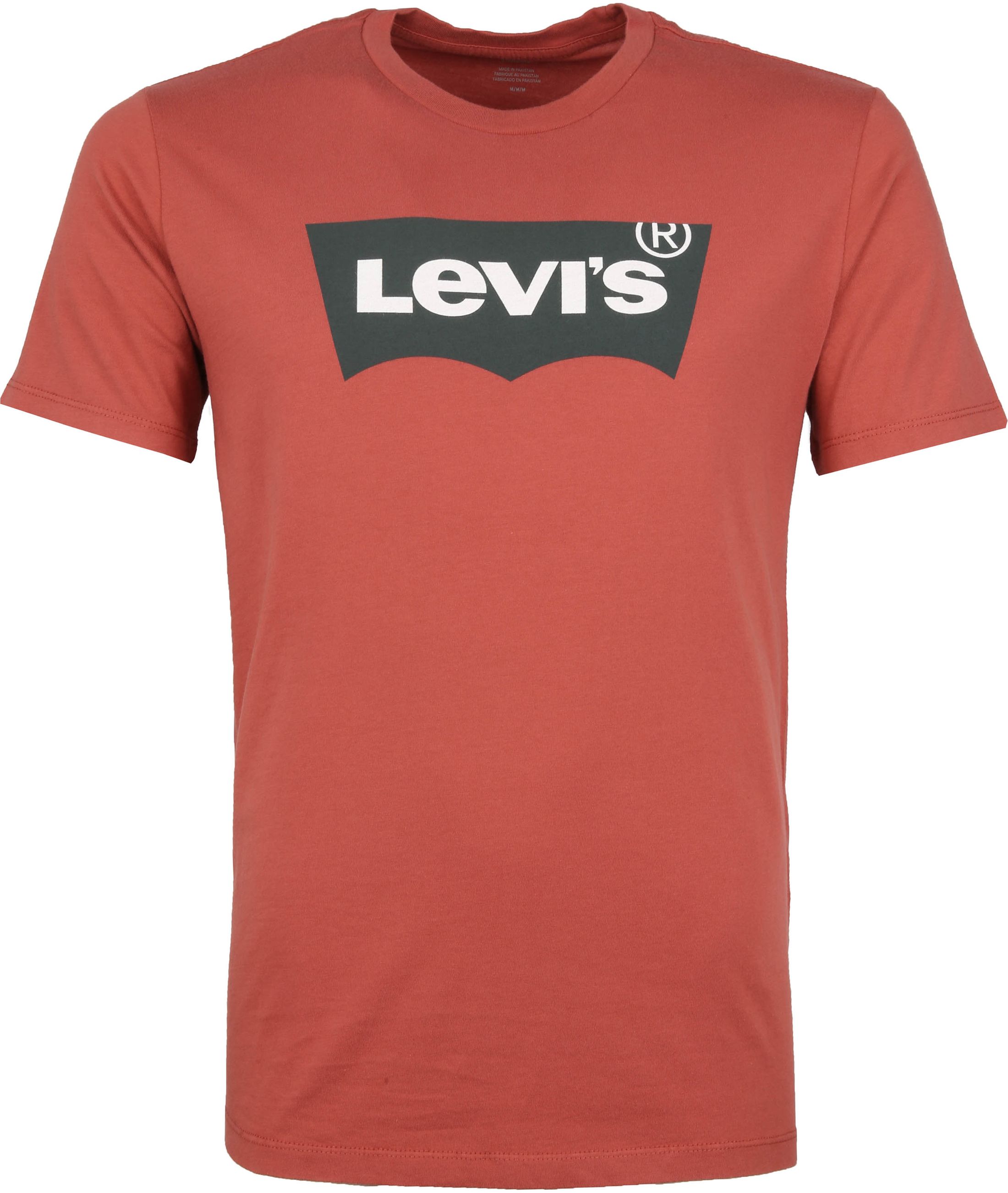 Levi's T Shirt Batwing Graphic Logo Red size XL