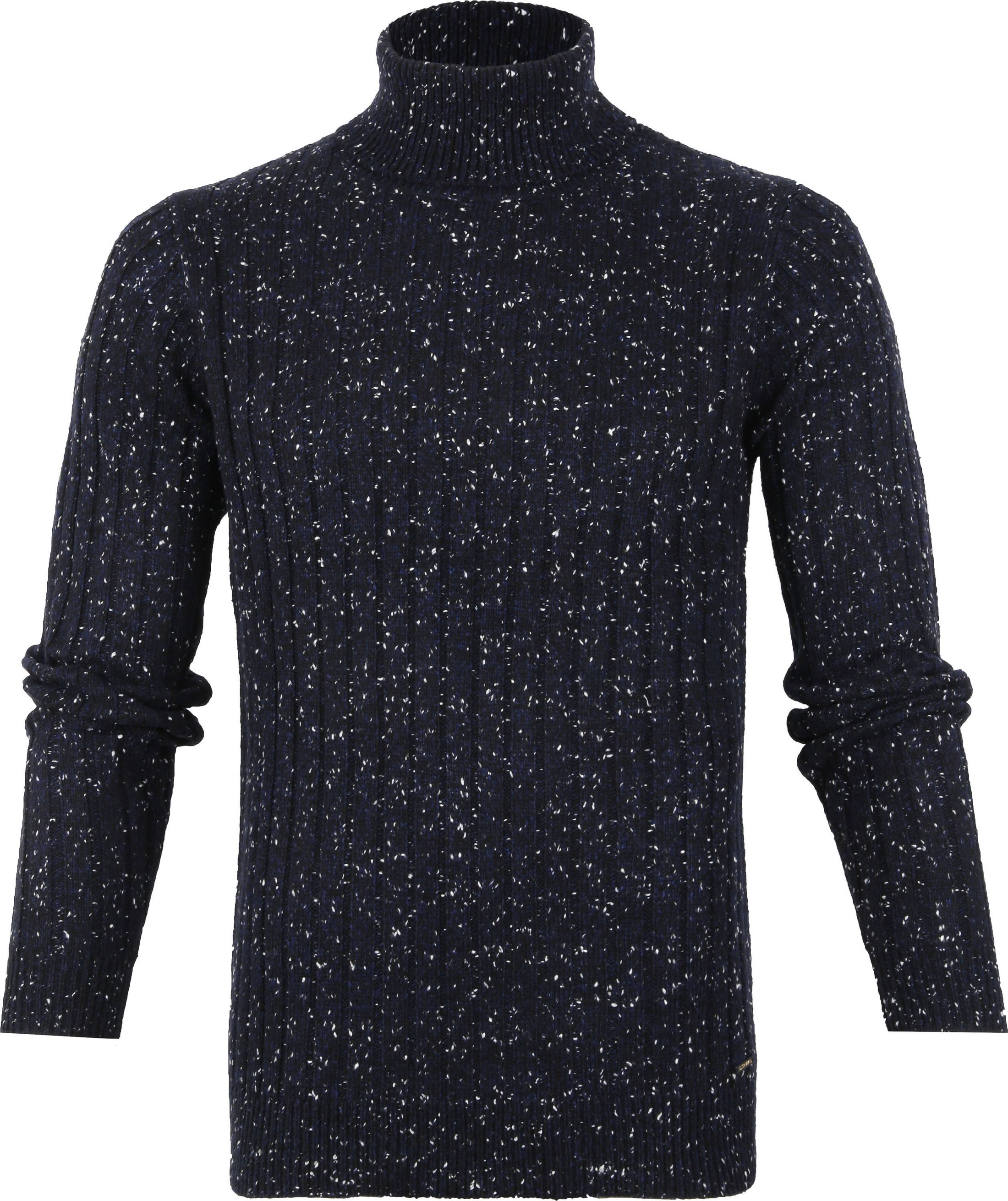 Dstrezzed Cable Sweater Col Melange Navy Blue Dark Blue size M