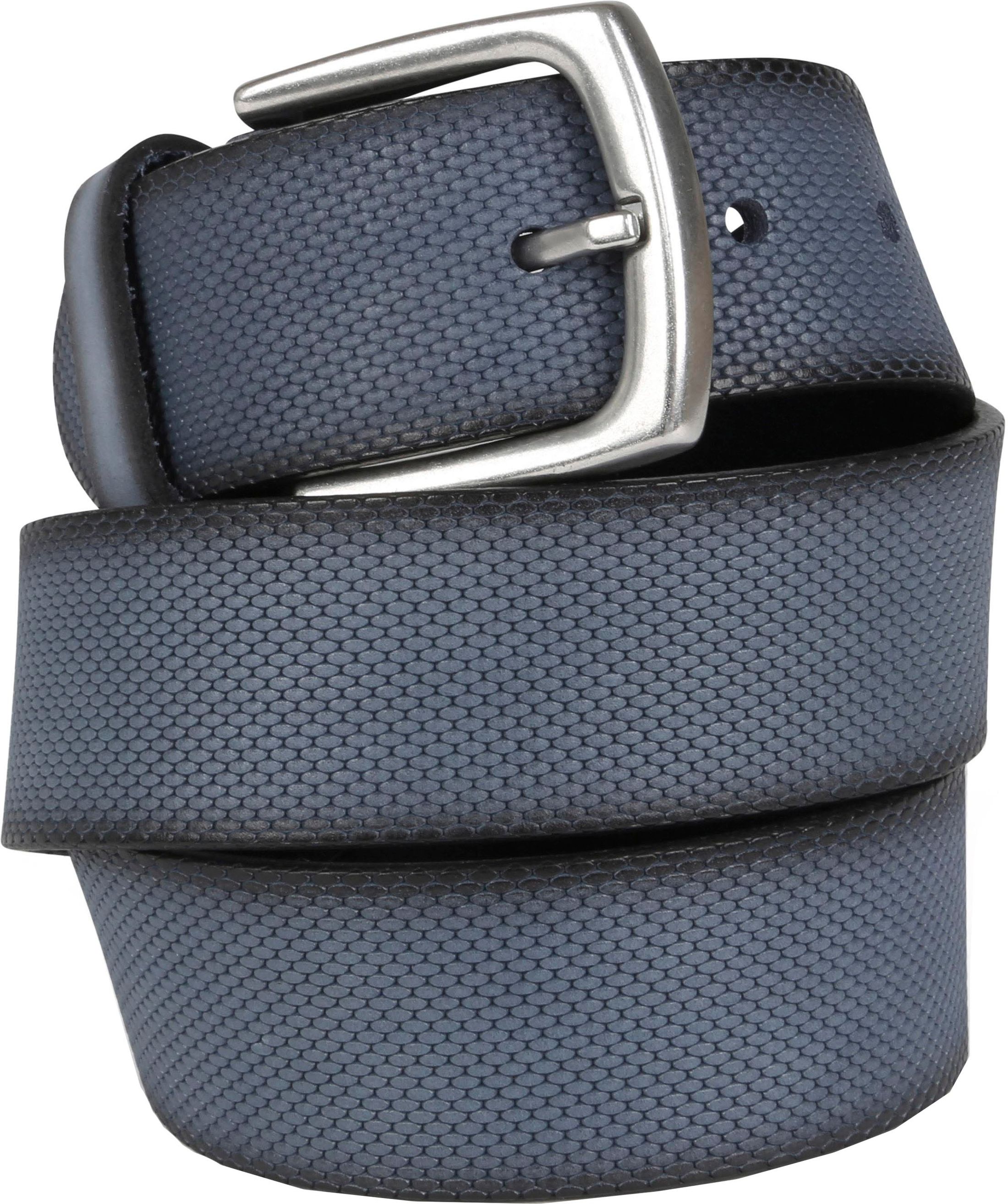 Suitable Belt Leather Blue Dark Blue size 37.4