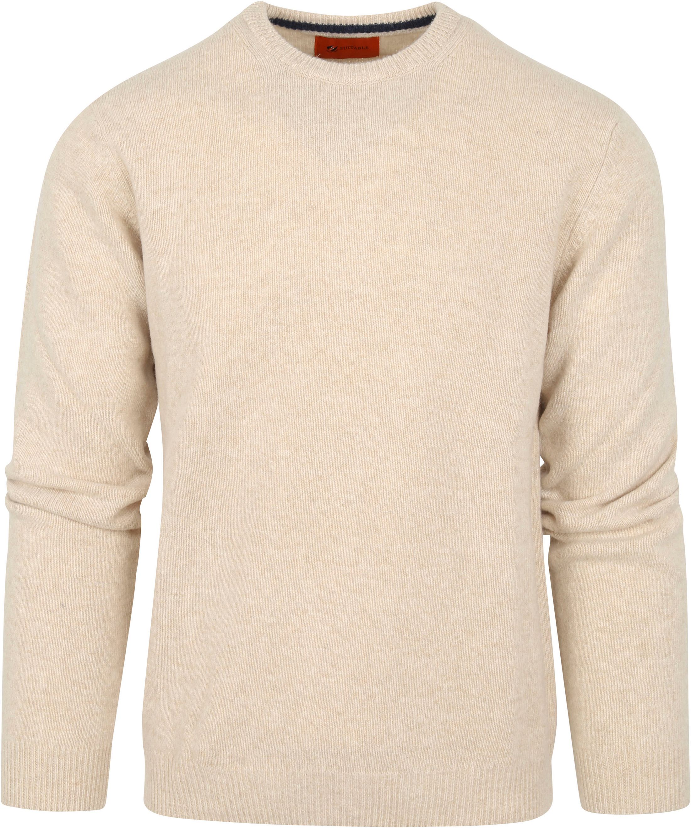 Suitable Pullover Wool O-Neck Beige order online | LMBS-O-23 kl 64415 Natural Beige | Suitable Spain