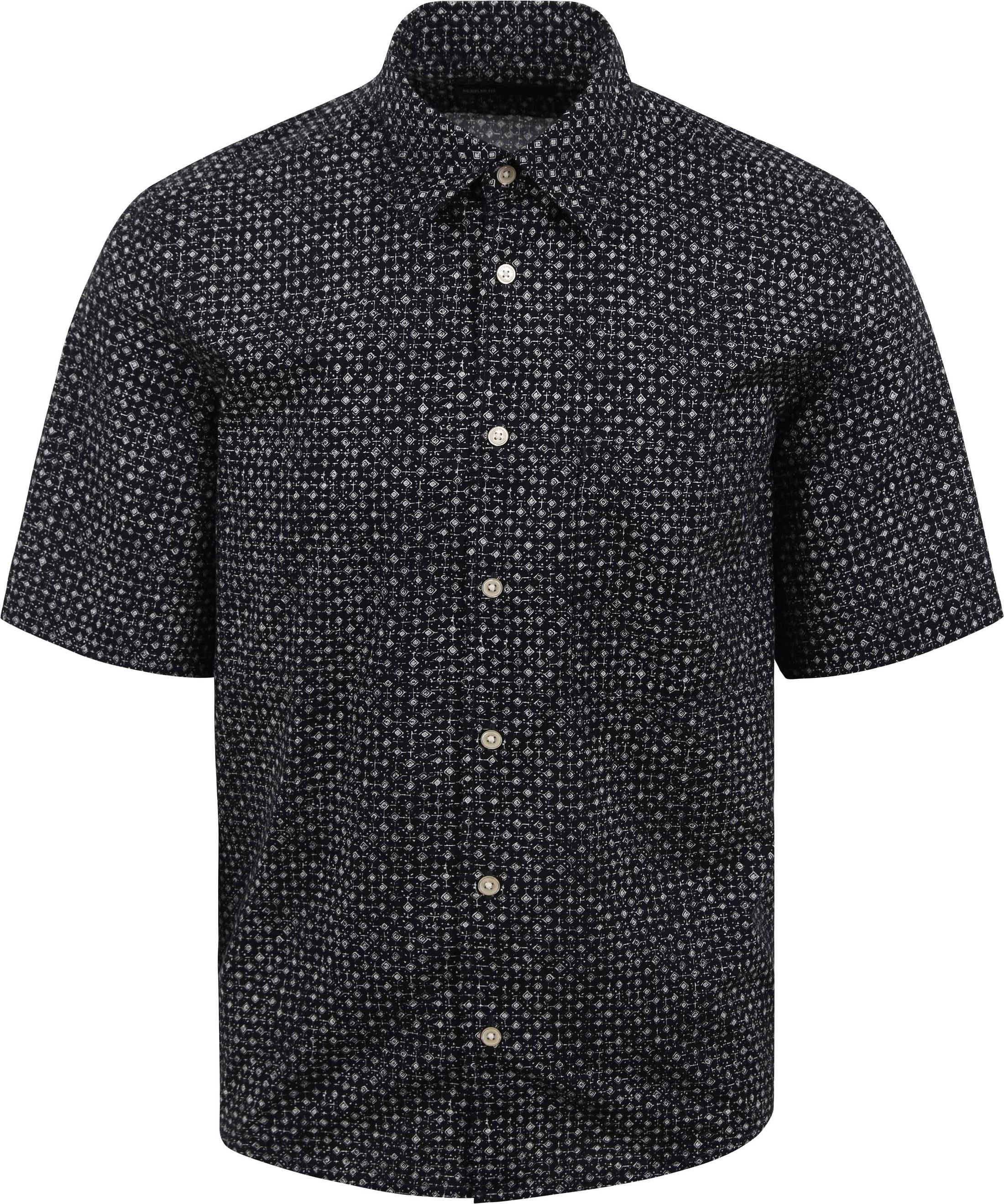 Marc O'Polo Chemise Manches Courtes Imprimé Marine 336735441082-F88 commander en ligne | Suitable