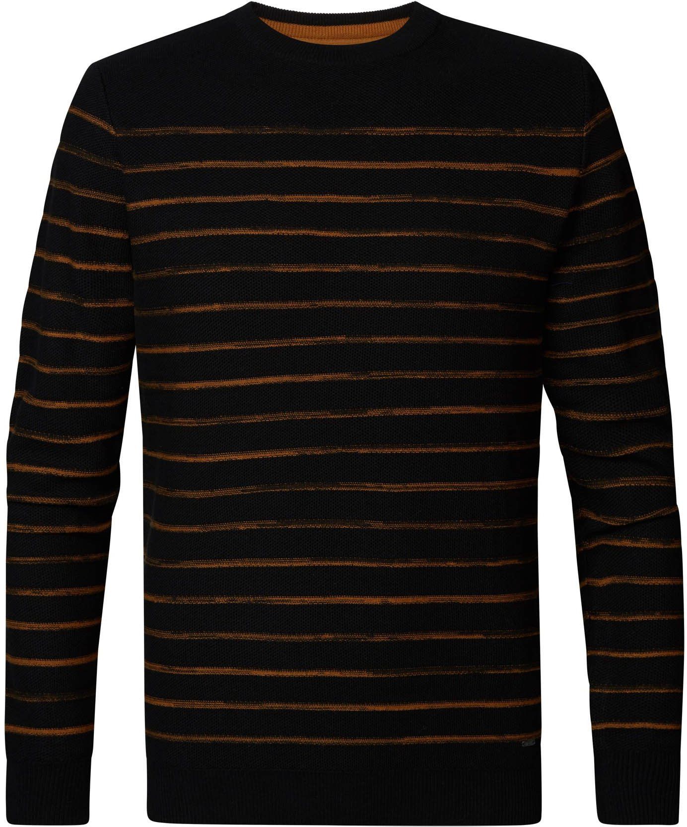 Petrol Sweater Stripe Black size 3XL