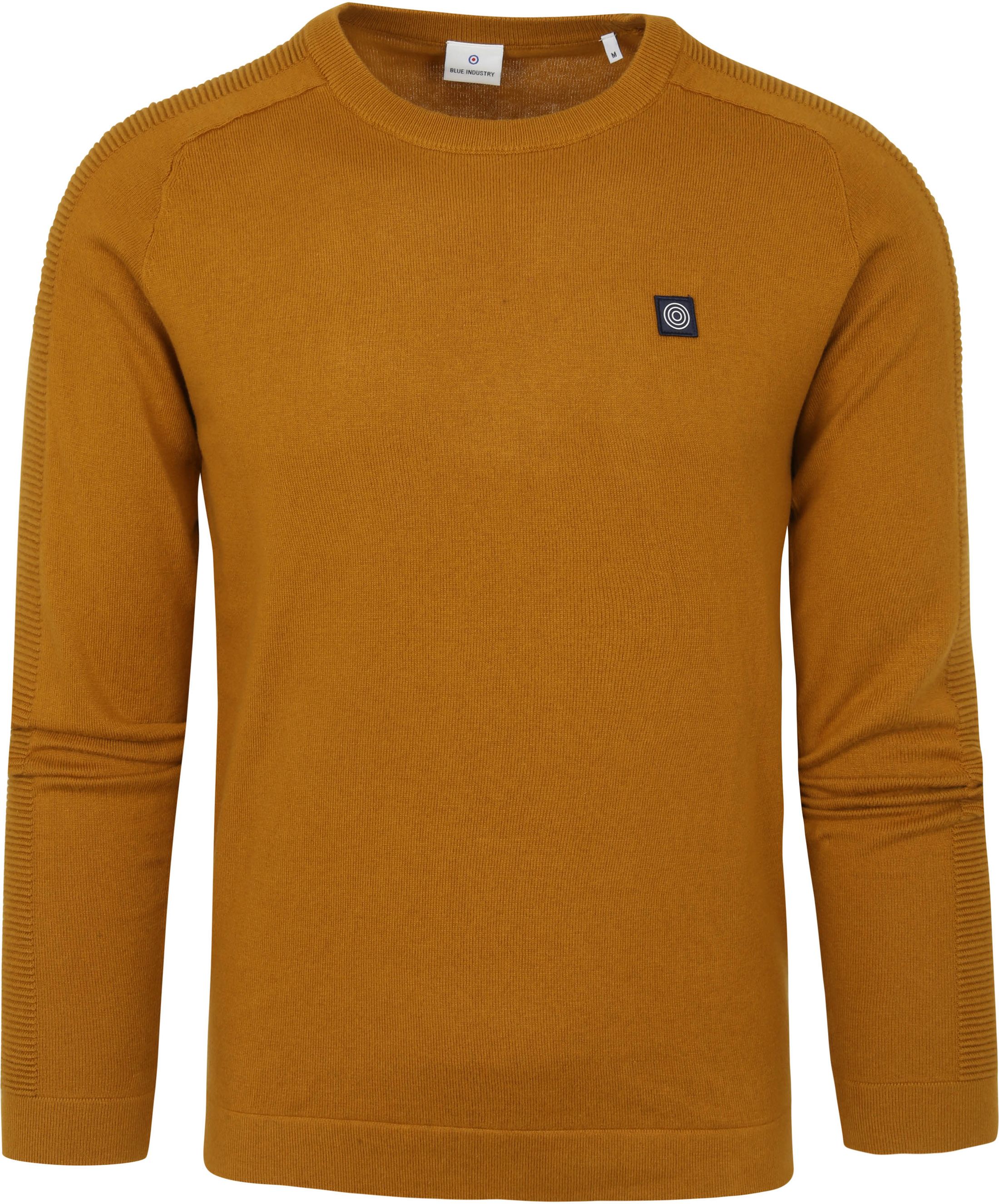 Blue Industry Pullover Ochre Yellow size L