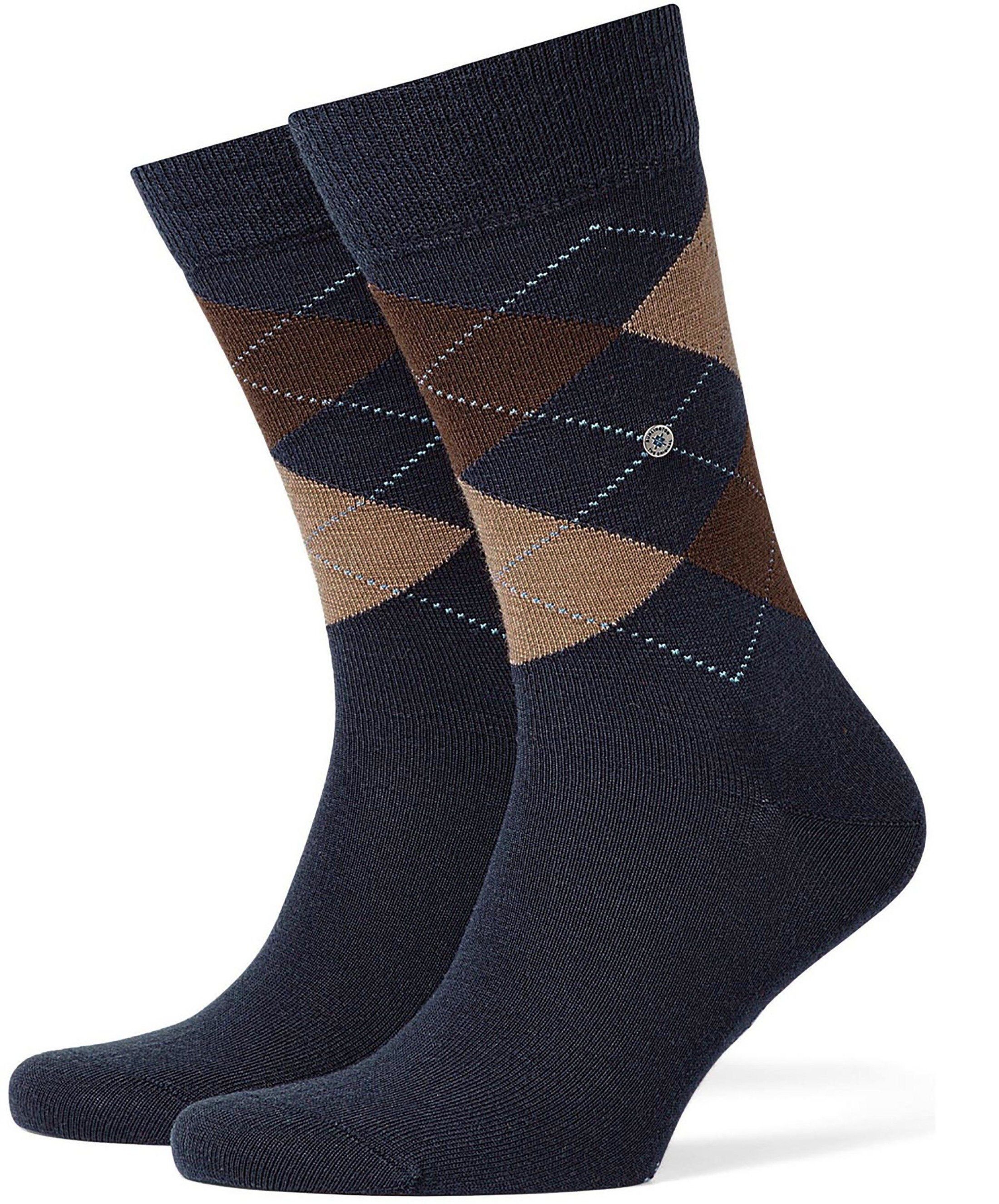 Burlington Socks Edinburgh 6143 Dark Blue Blue size 40-46