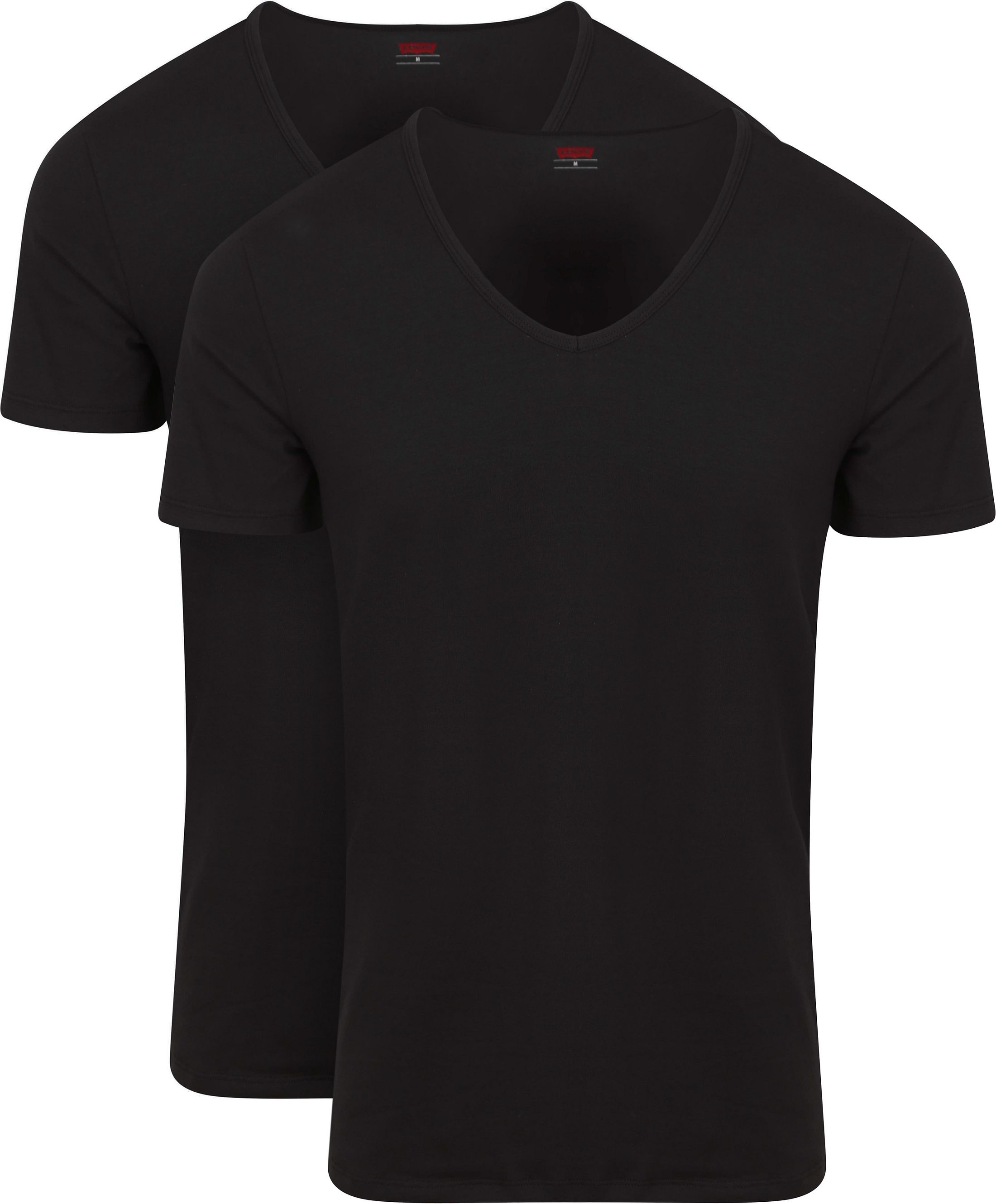 Levi's T-Shirt V-Neck Black 2Pack order online | 905056001-884 | Suitable Norway