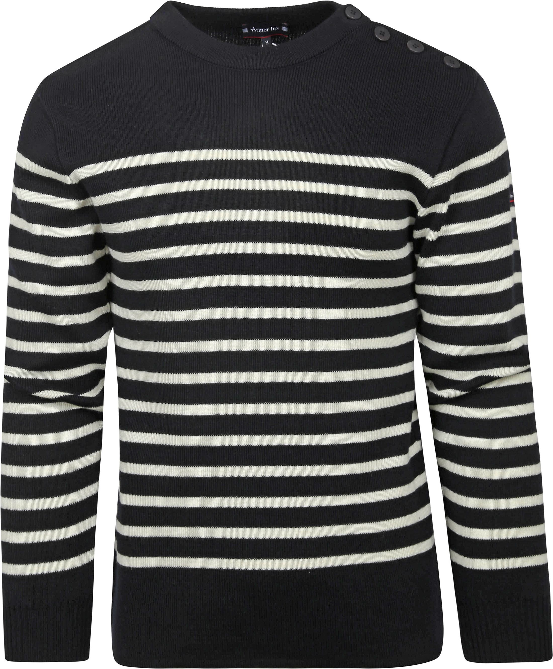 Armor-Lux Paimpol Sweater Wool Stripes Navy order online | 76828-429 | Suitable Norway