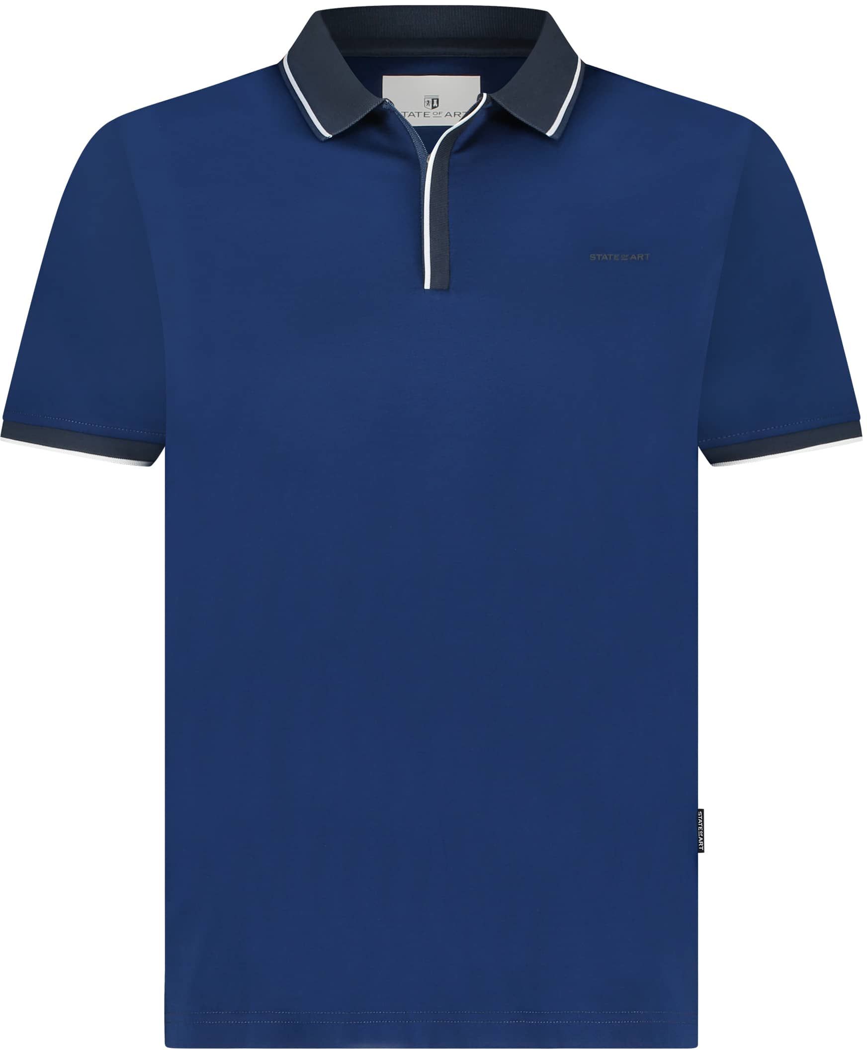 State Of Art Jersey Polo Shirt Dark Blue 48114454-5700 order online | Suitable