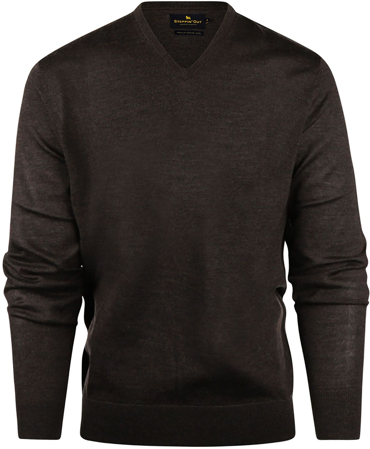 Steppin' Out Pullover V-Neck Merino Wool Brown SM1201.0002-3000 order online | Suitable