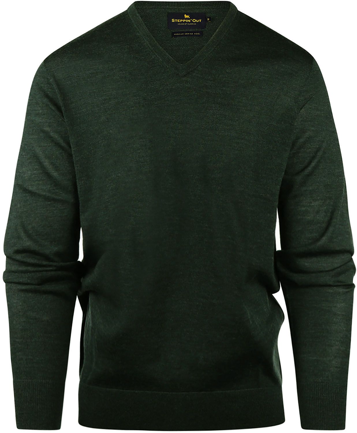 Steppin' Out Pullover V-Neck Merino Wool Dark Green SM1201.0002-5005 order online | Suitable