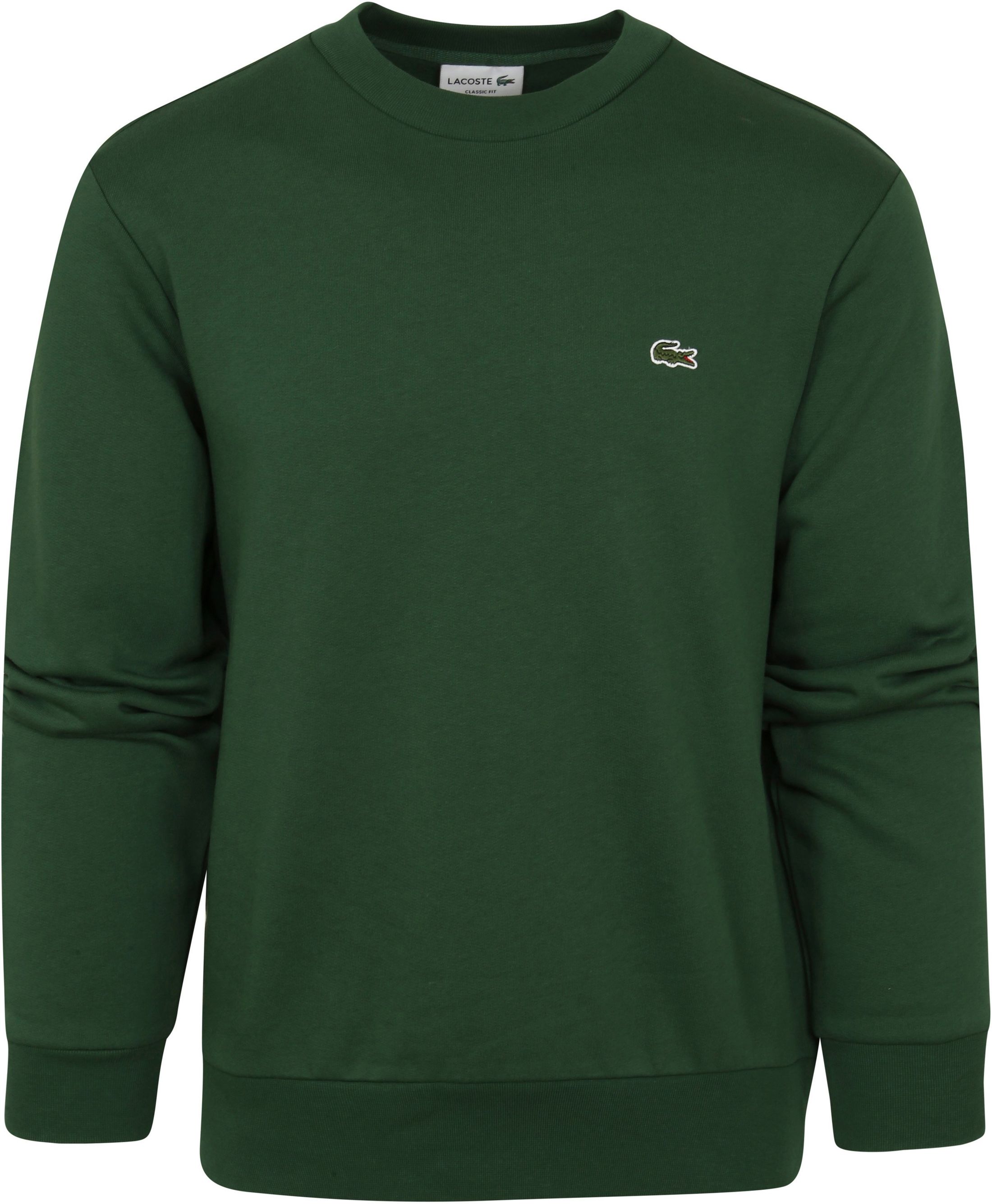 Lacoste Sweater O-neck Green Dark Green size L