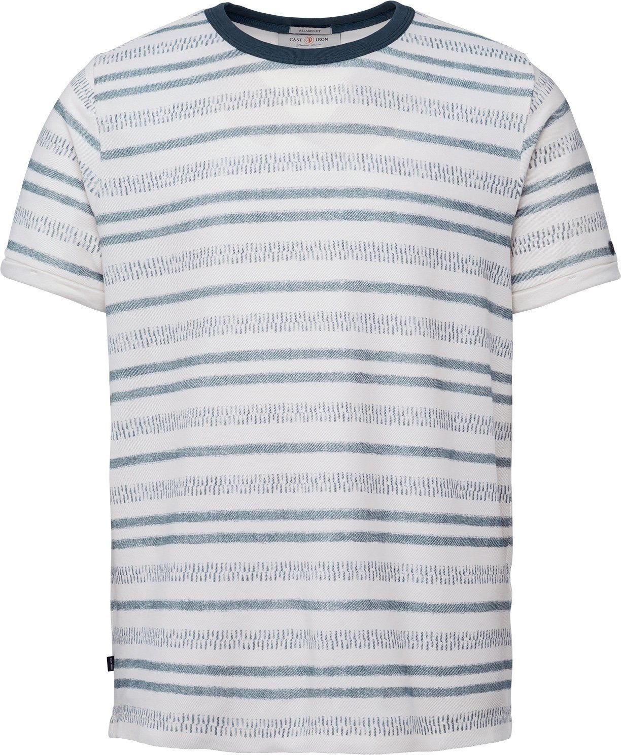 Cast Iron T Shirt Striped Off-White size L