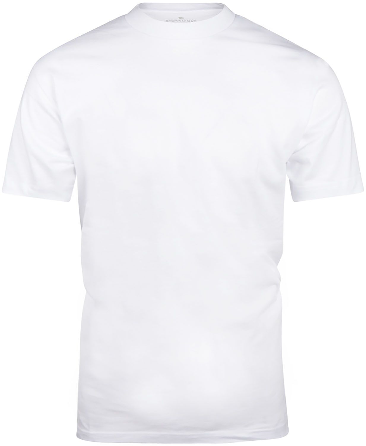 Steppin' Out T-shirts Ronde Hals 2-Pack Wit SM999.1101.01-9000 kopen | Suitable