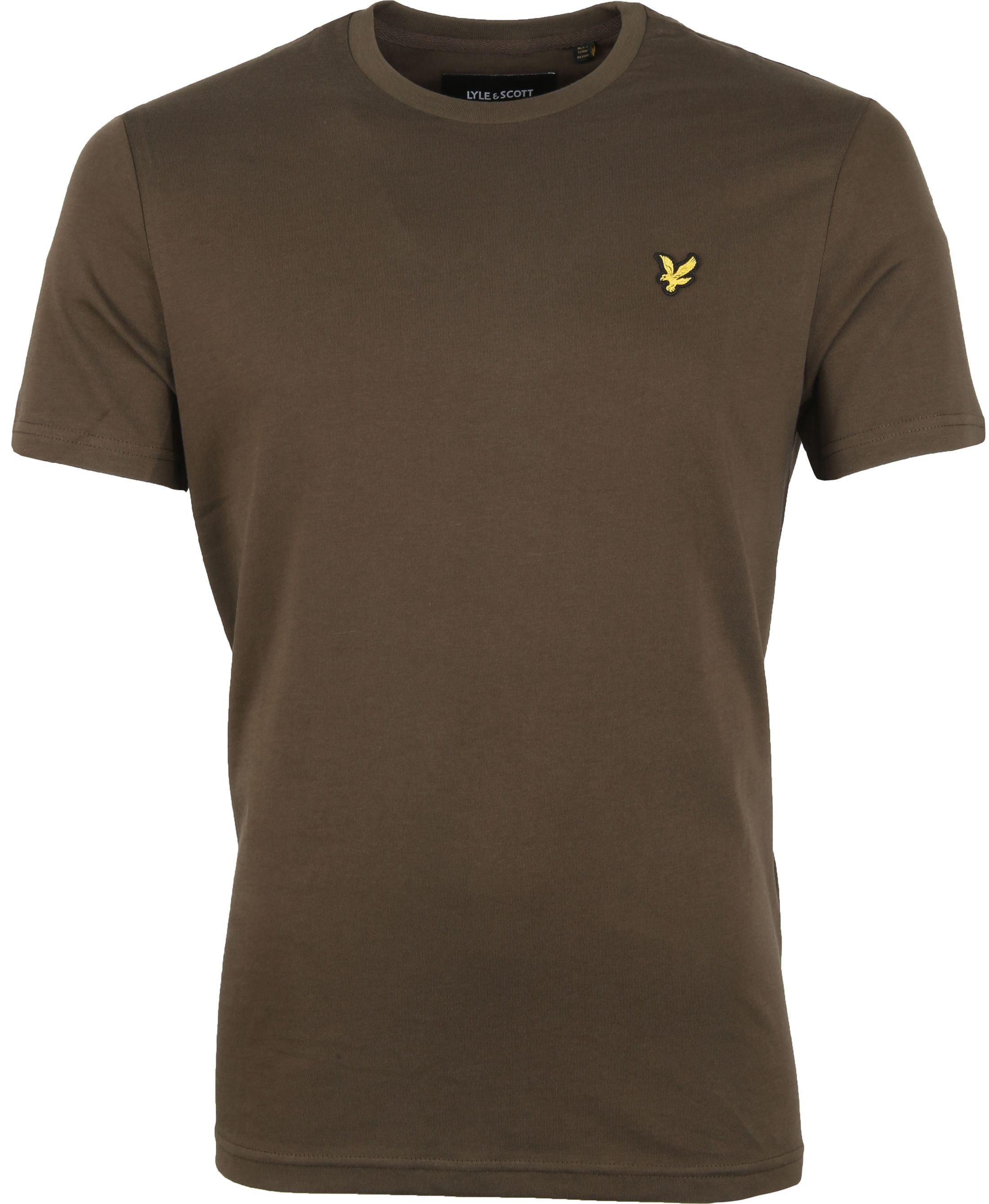 Lyle and Scott T Shirt Olive Green Dark Green size S