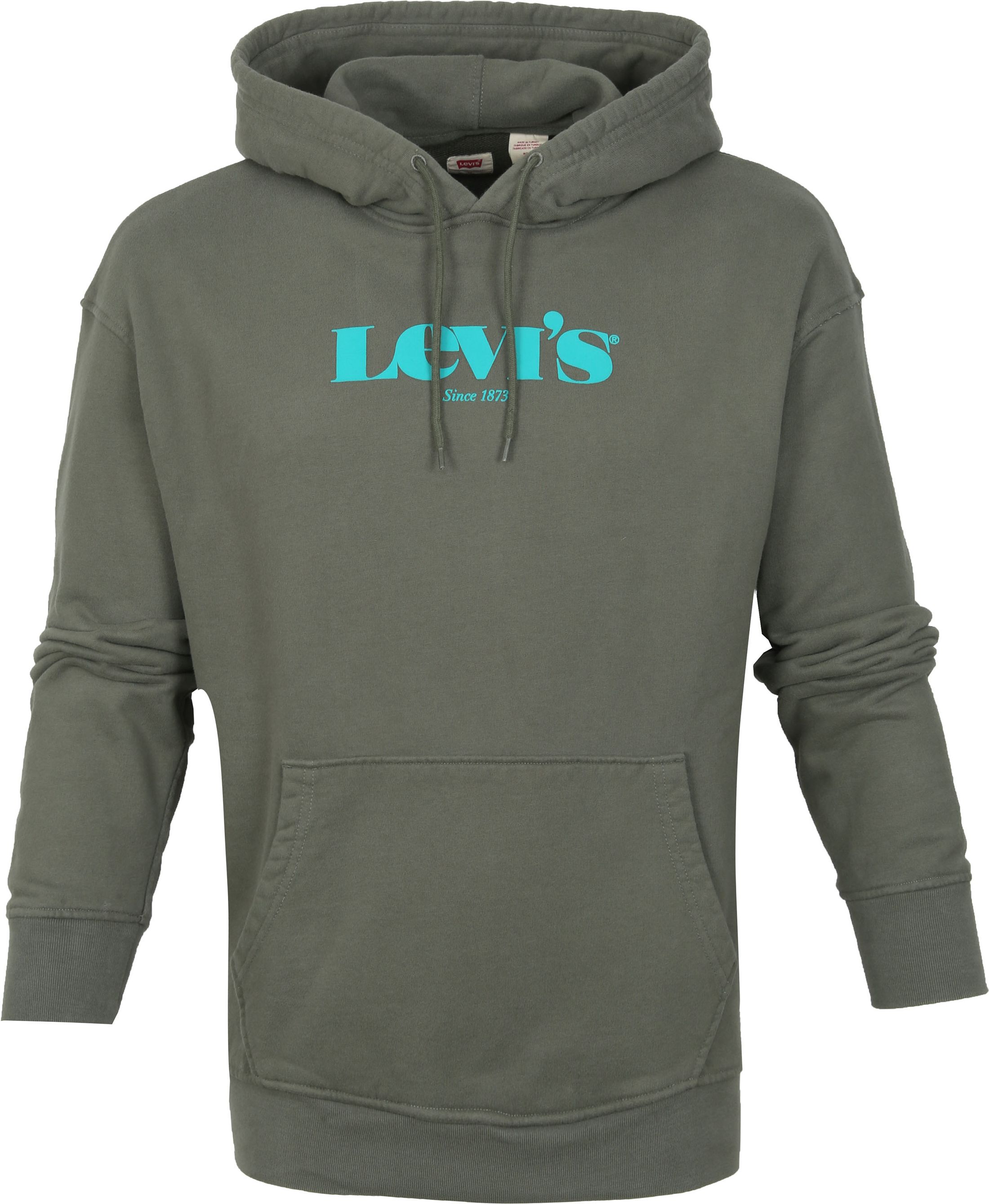 Levi's Graphic Core Hoodie Olive Green Dark Green size S
