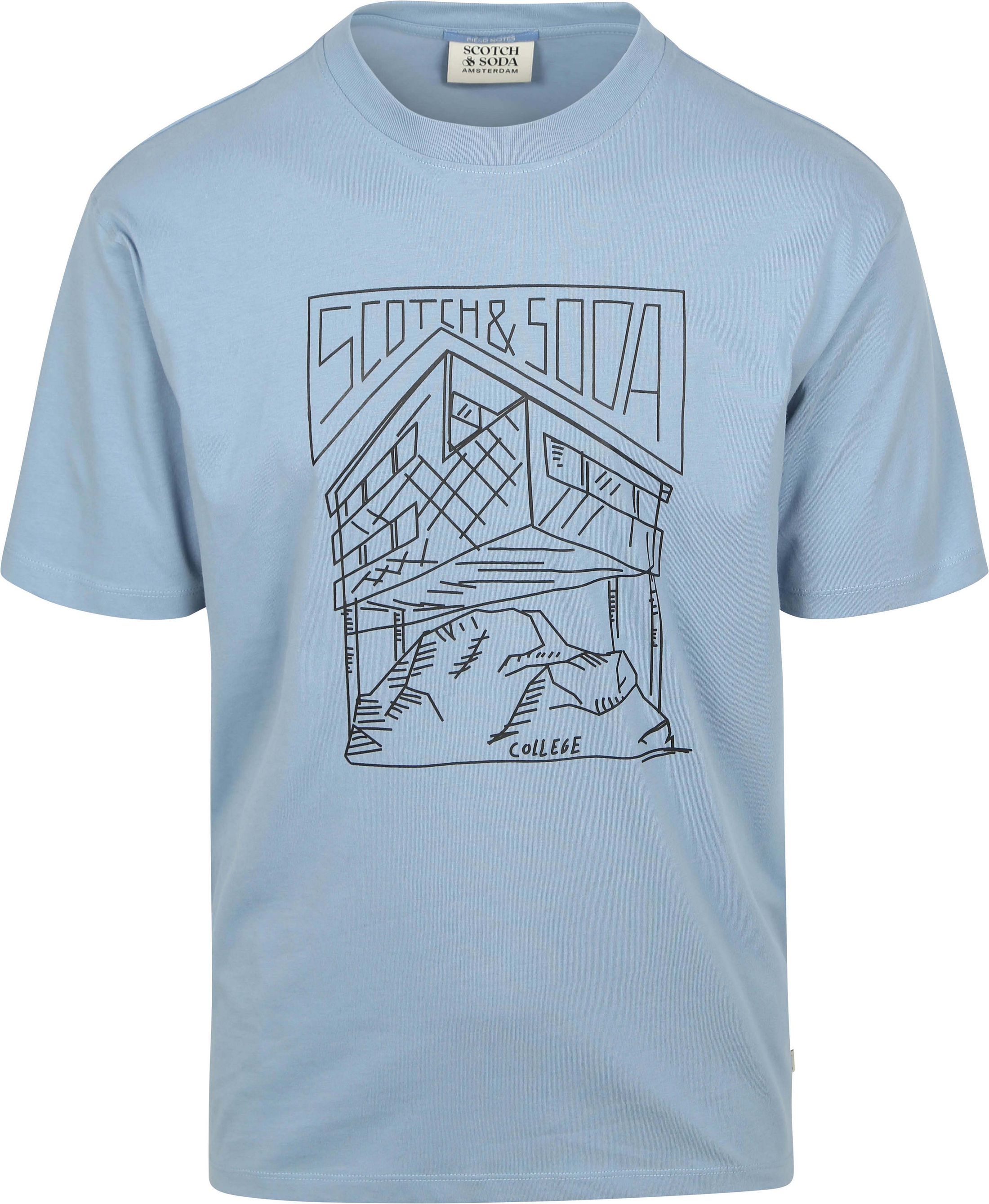 Scotch And Soda T-shirt Print Blue 181300-410 order online | Suitable