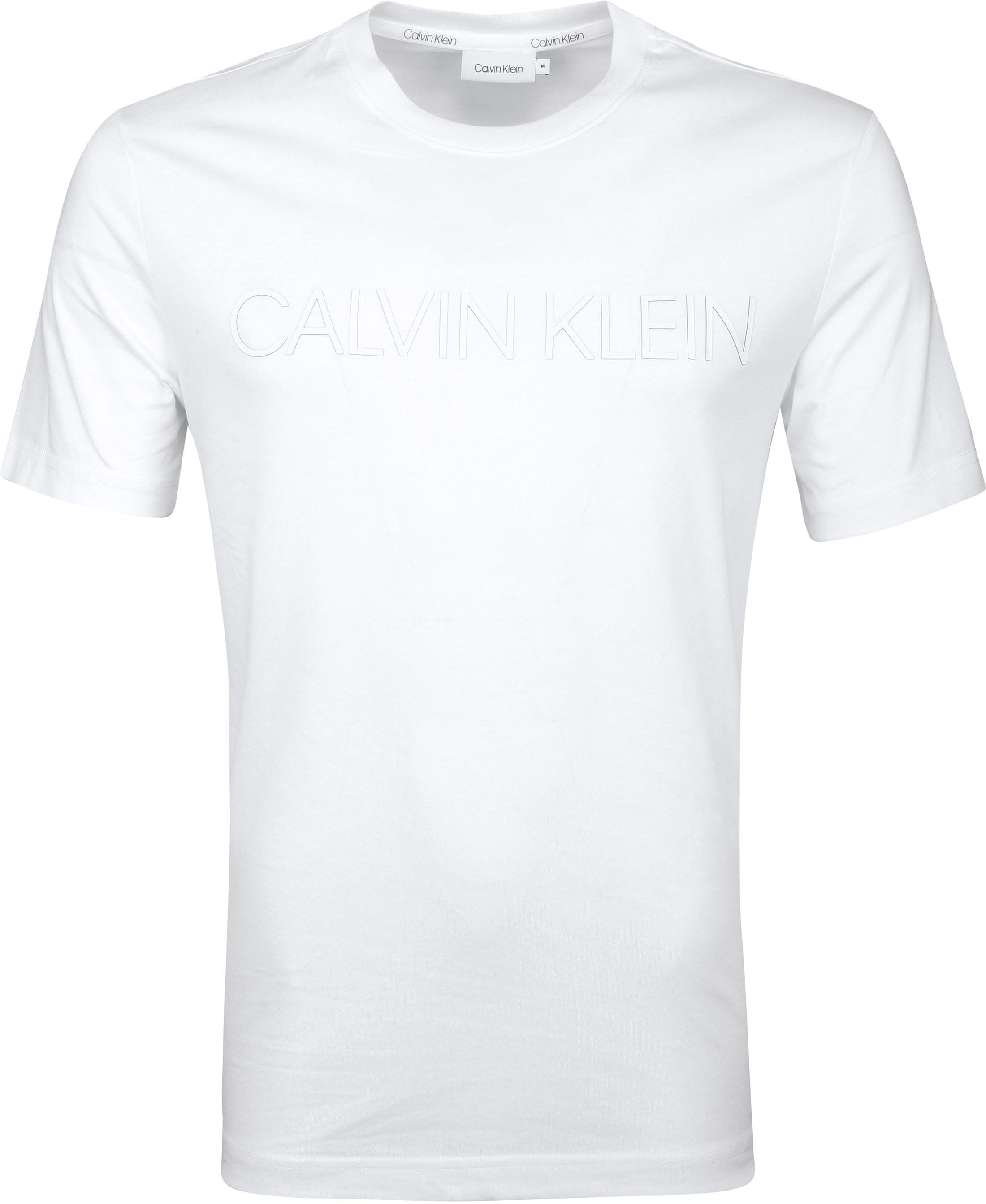Calvin Klein T-Shirt Logo Groot White size L