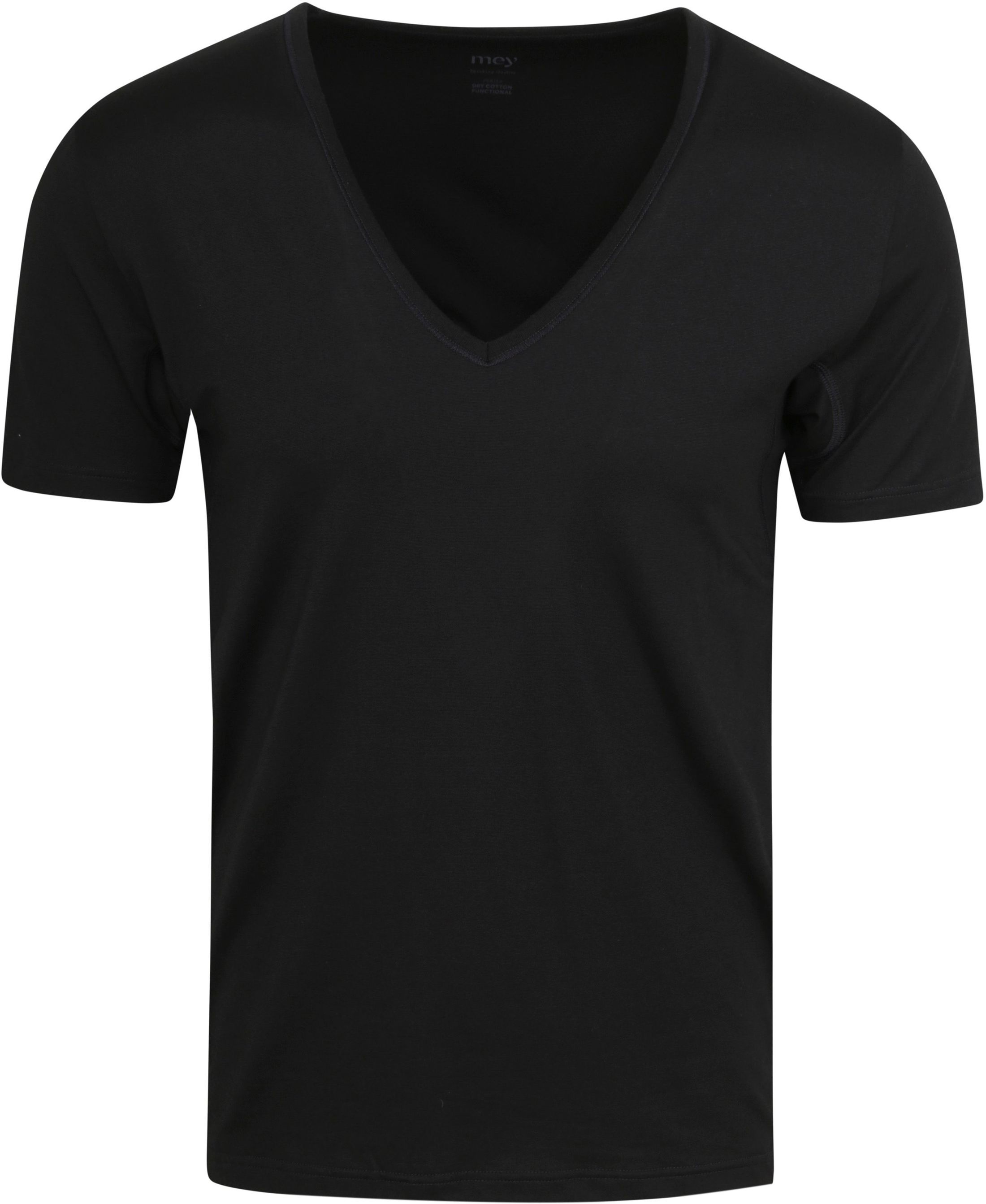 Mey Dry Cotton V-neck T-shirt Black size XXL product