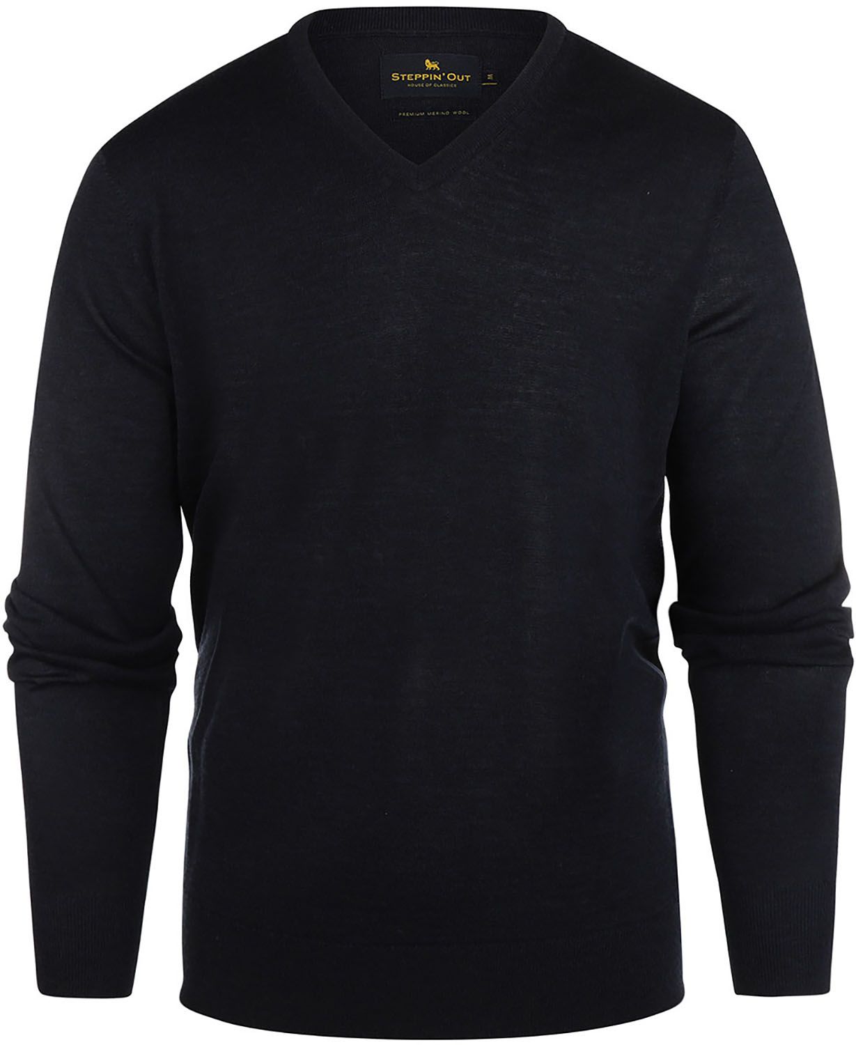 Steppin' Out Pullover V-Neck Merino Wool Navy SM1201.0002-2100 order online | Suitable