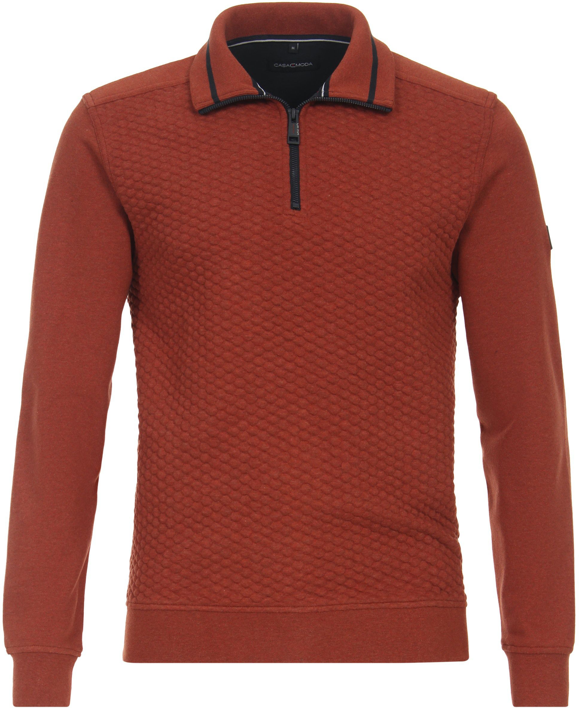Casa Moda Halfzip Sweater Structure Red 434104800-464 order online | Suitable