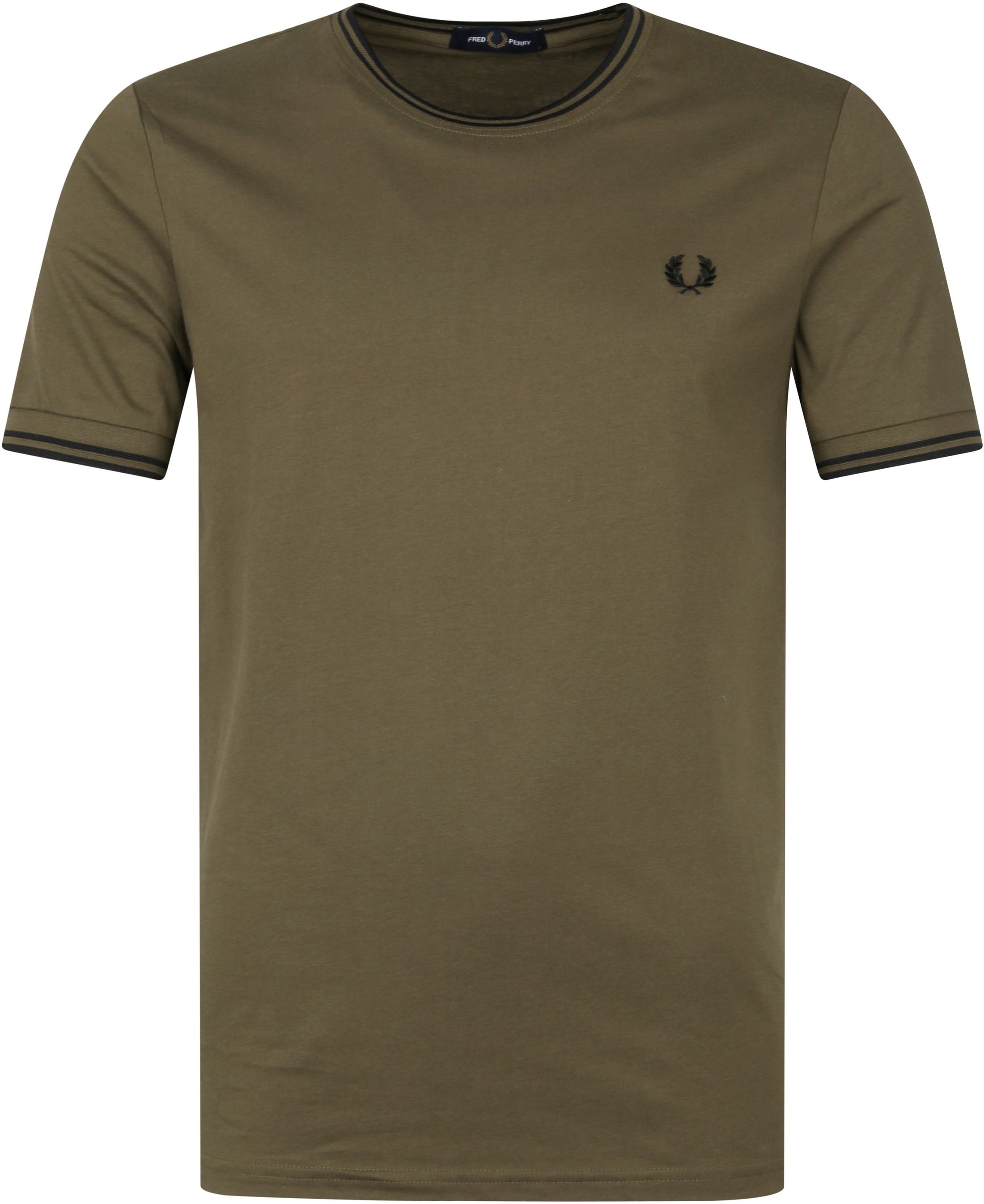 Fred Perry T-shirt M1588 Olive Green Dark Green size L