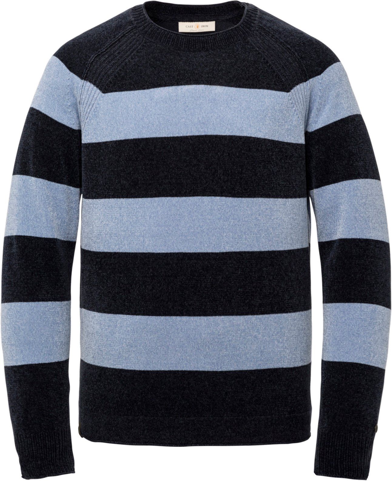 Cast Iron Sweater Stripes Dark Blue Dark Blue size M