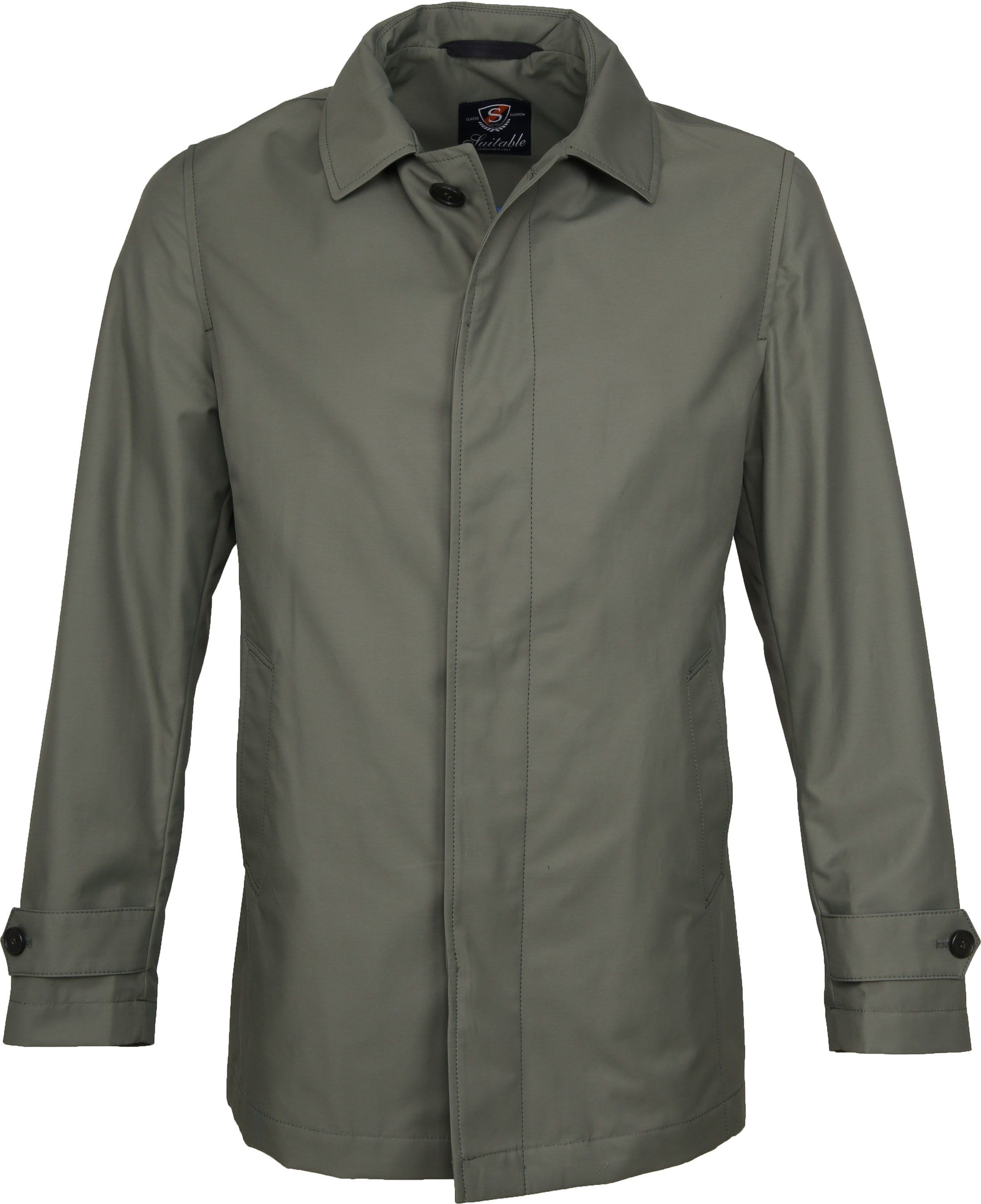 Suitable Coat Rosewood Mid Dark Green Green size 40-R