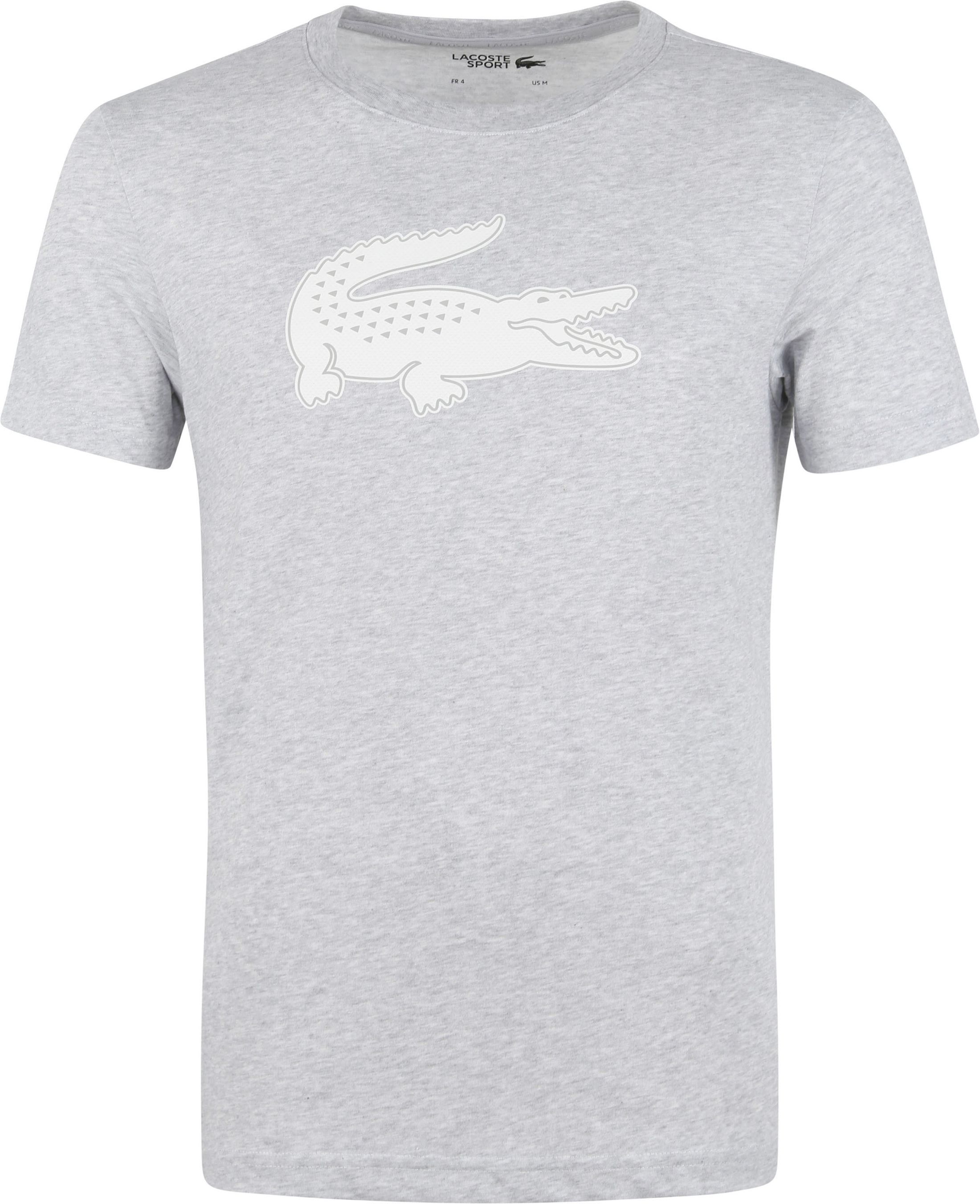 Lacoste Sport T-Shirt Jersey Light Grey size L