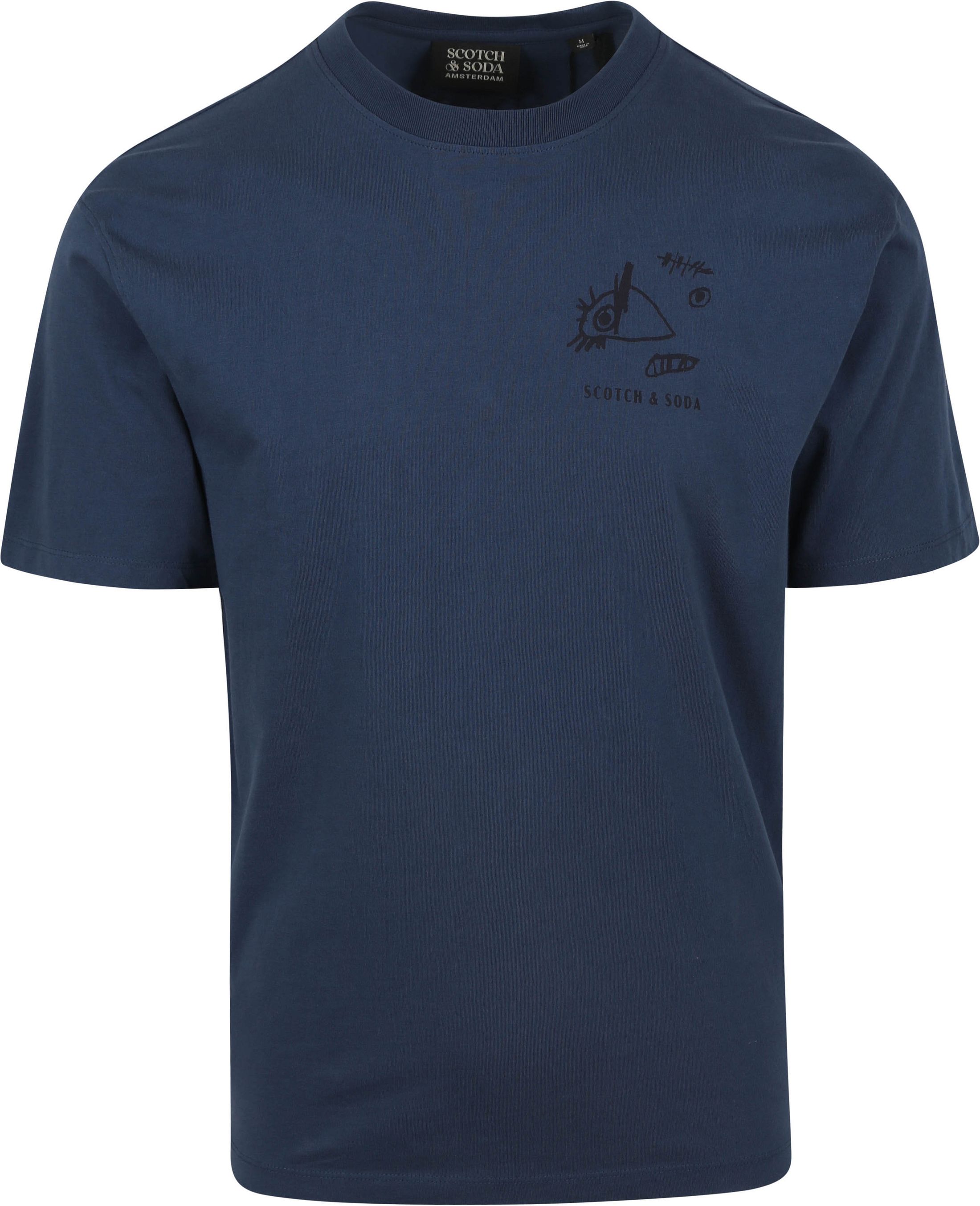 Scotch And Soda T-Shirt Navy Print 180049-401 order online | Suitable