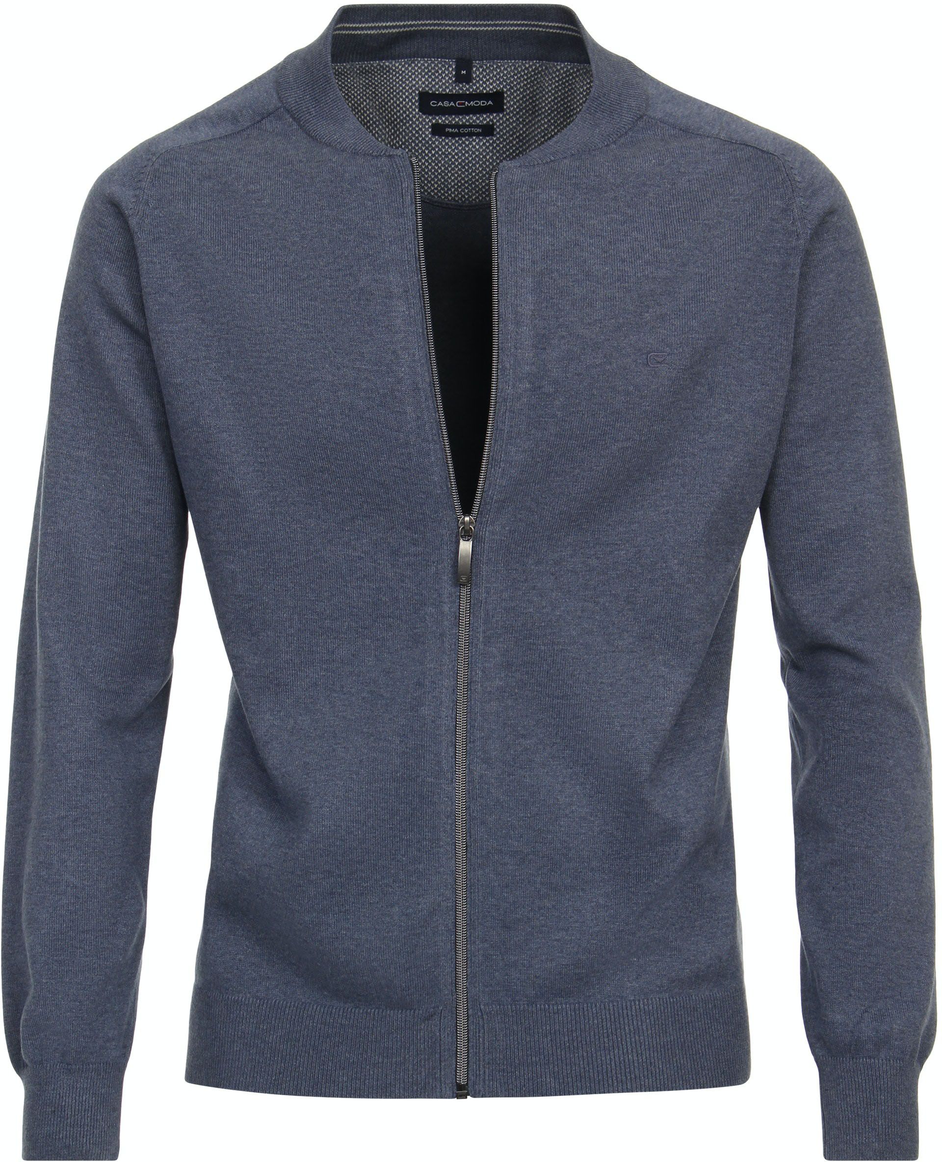 Casa Moda Strickjacke Zip Blau 004440-131 kaufen | Suitable