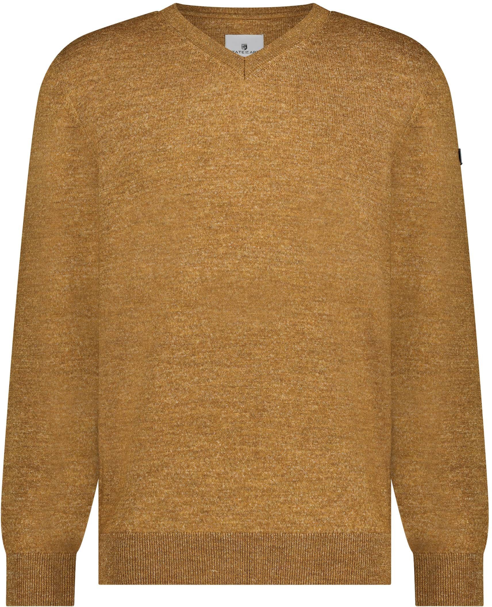 State Of Art Sweater V-Neck Orange Melange order online | 12123069-8317 | Suitable Spain