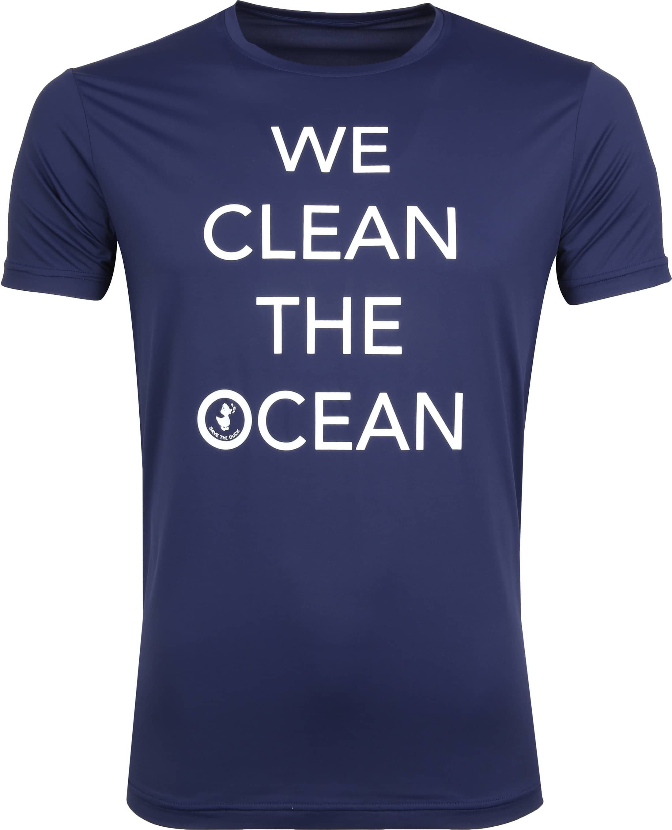 Save The Duck T-shirt Navy Stretch Text DT401M-01879 order online | Suitable