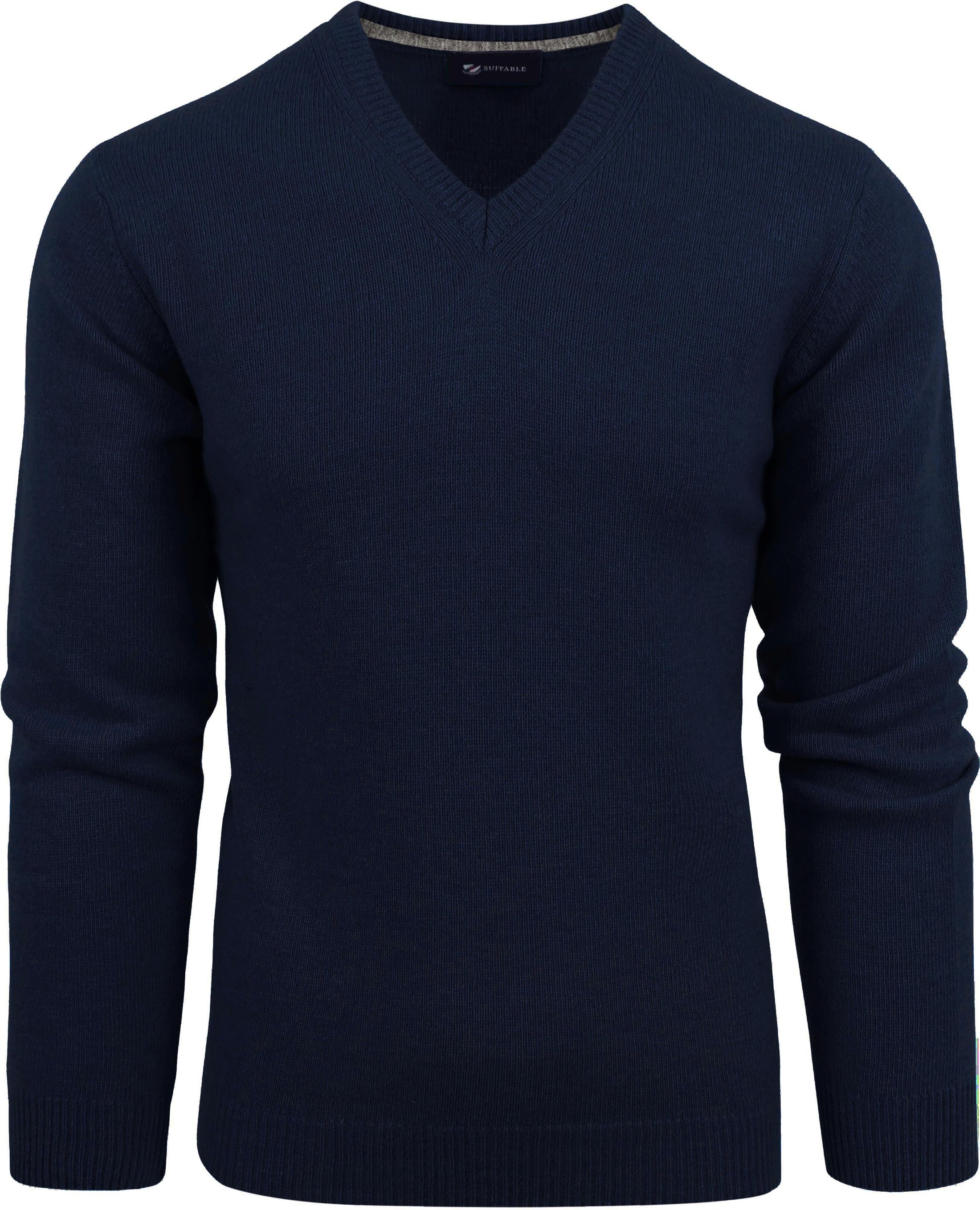 Suitable Lambswool Pullover V-Neck Navy order online | LMBS-V-23 kl 64168 navy | Suitable Lithuania