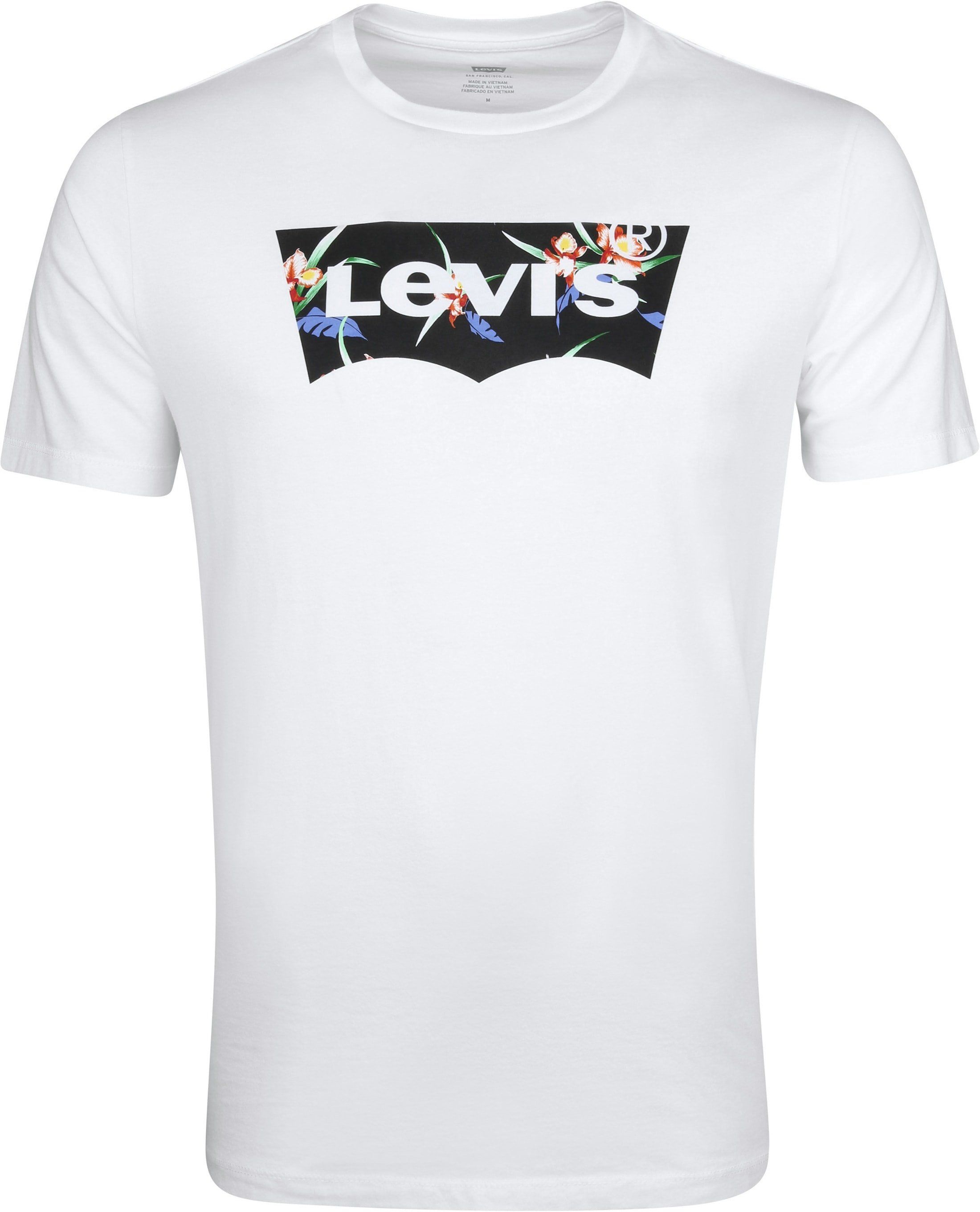 Levi's T-shirt Flower Logo White size XS