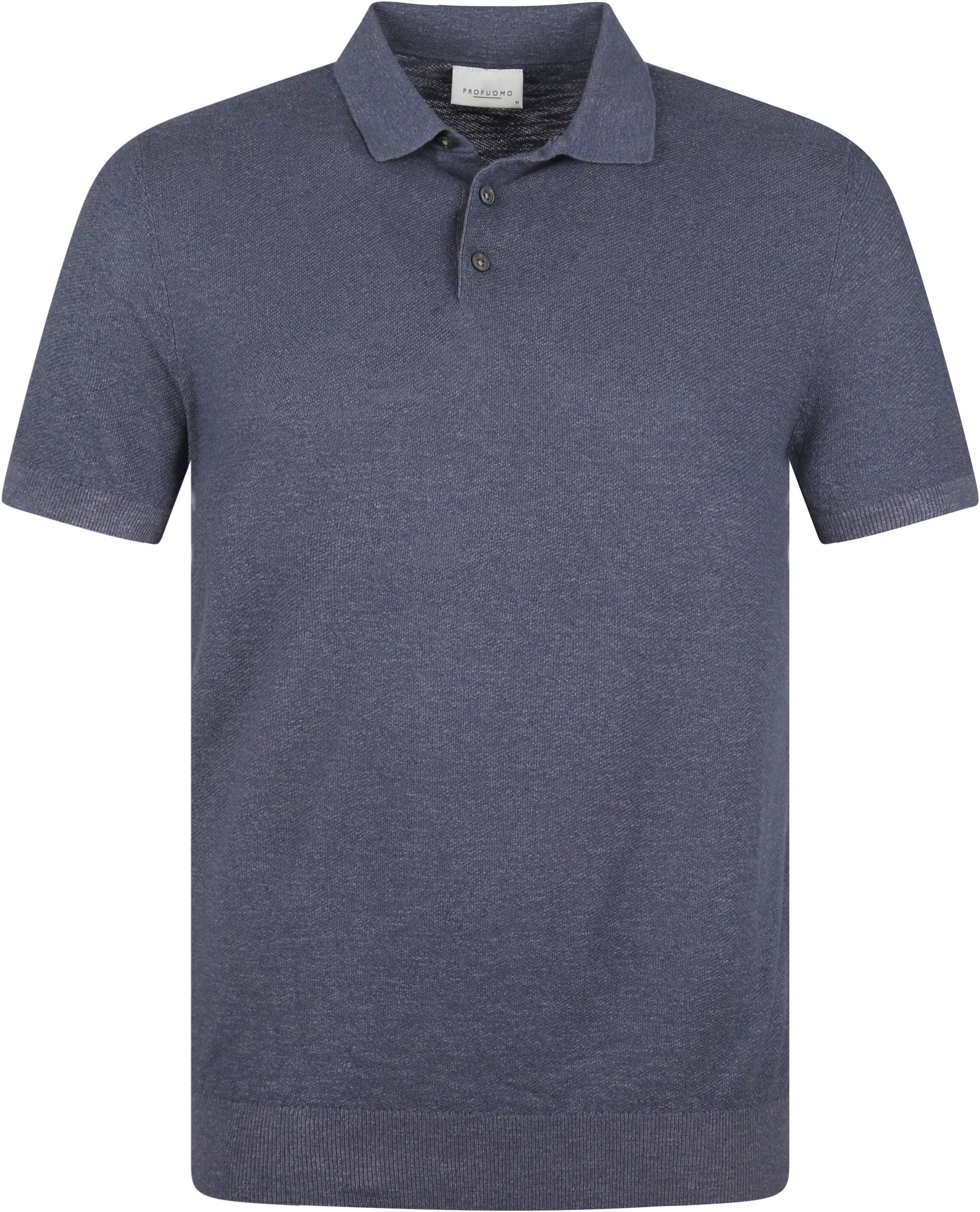 Profuomo Poloshirt Short Sleeves Dark Blue Blue size L