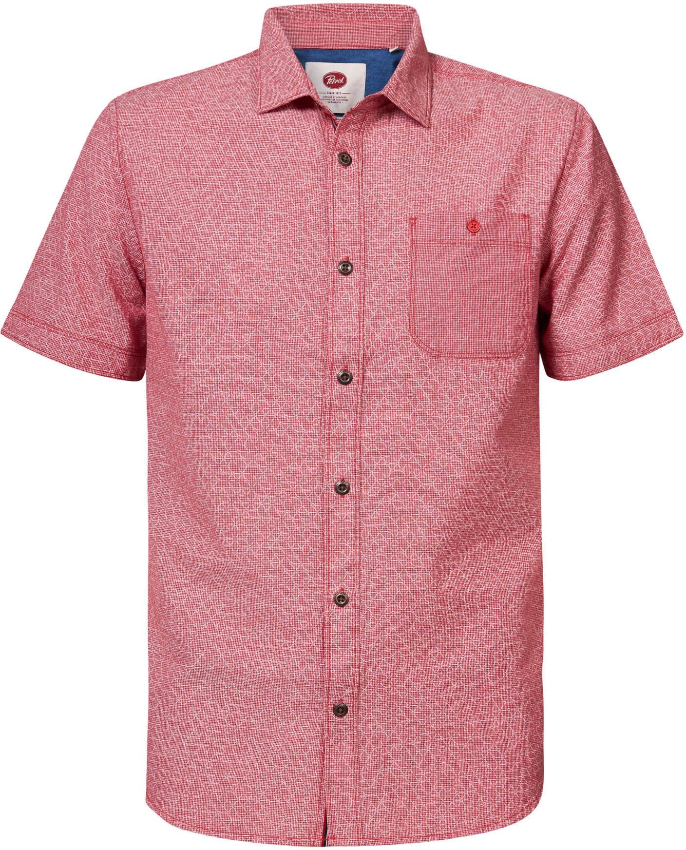 Petrol Shirt Miniprint Red Pink size L