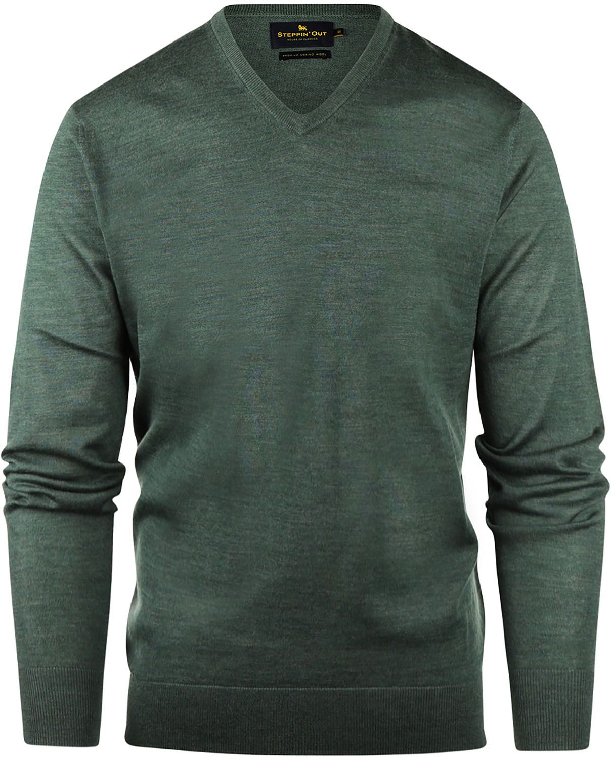 Steppin' Out Pullover V-Neck Merino Wool Sage Green SM1201.0002-5107 order online | Suitable