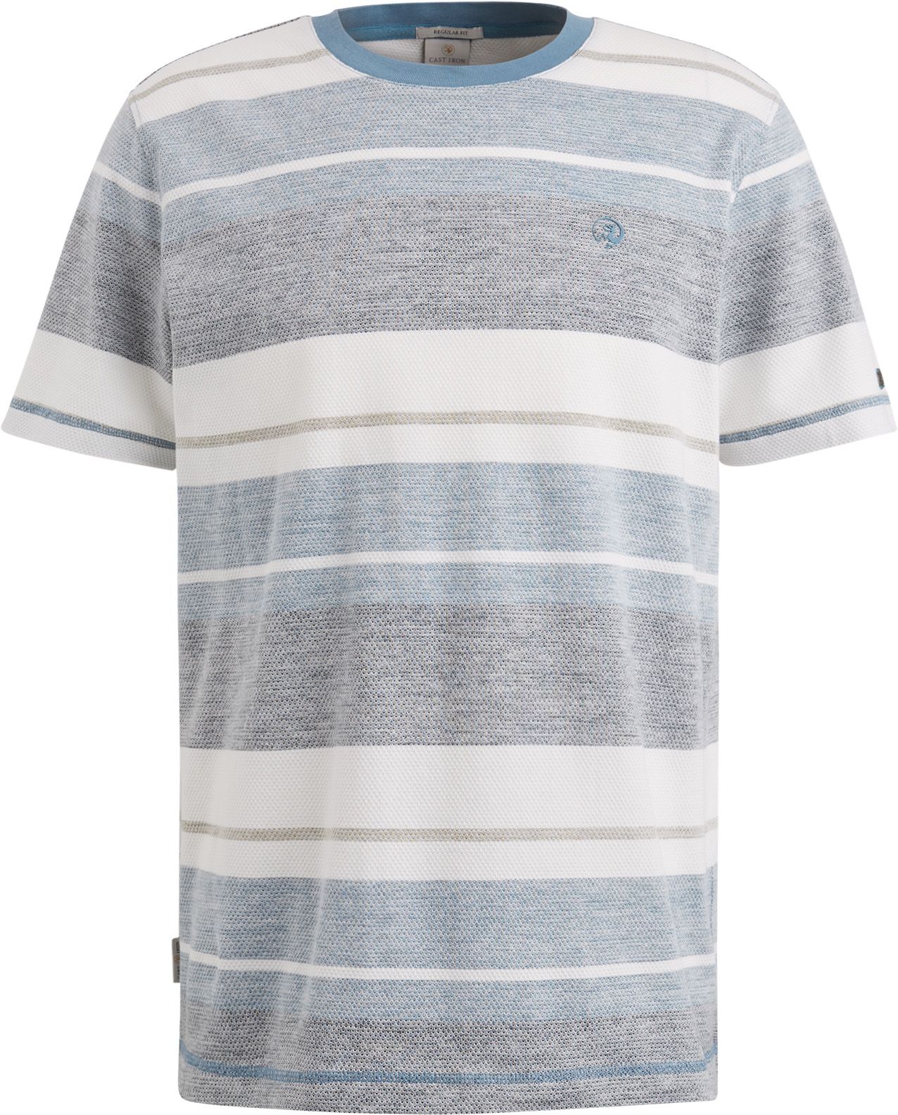Cast Iron T-Shirt Knitted Streifen Blau CTSS2503567-5134 kaufen | Suitable