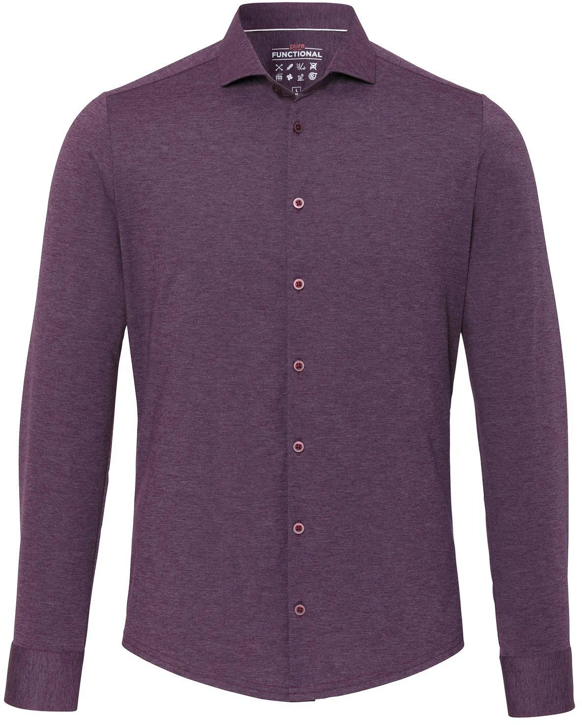 Pure The Functional Shirt Aubergine Purple size 15