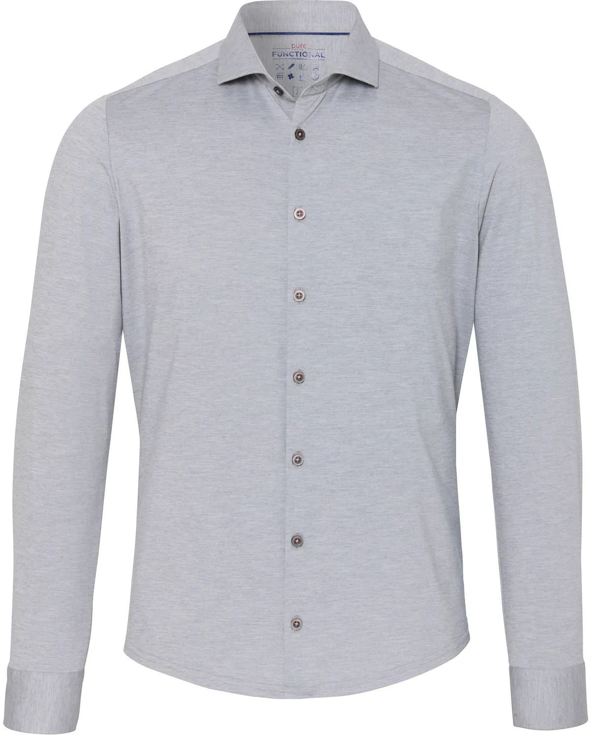 Pure The Functional Shirt Lichtgrijs 3389-21750-710 kopen | Suitable