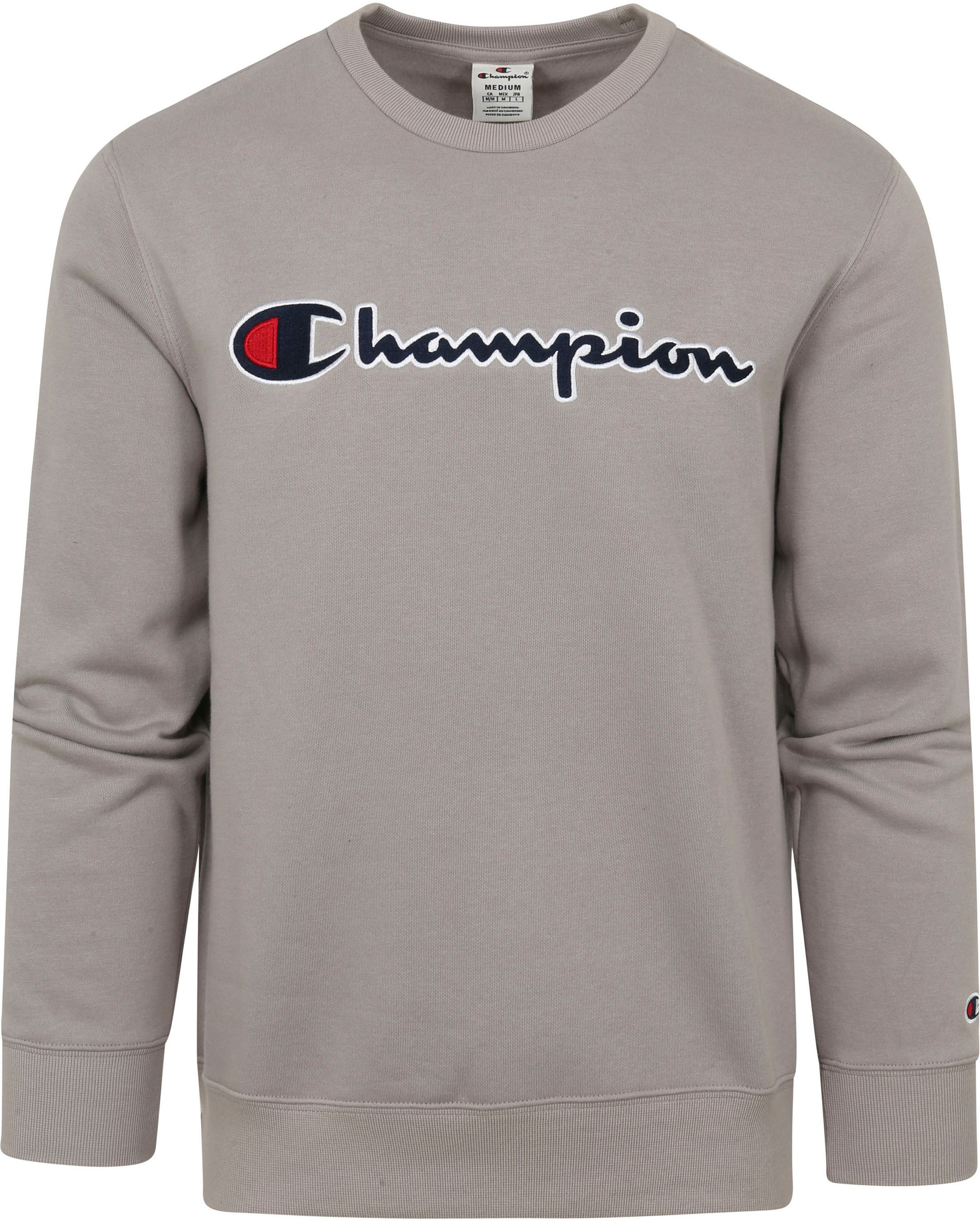 Champion Sweater Script Logo Grijs 217859 ES033 WWT kopen Suitable