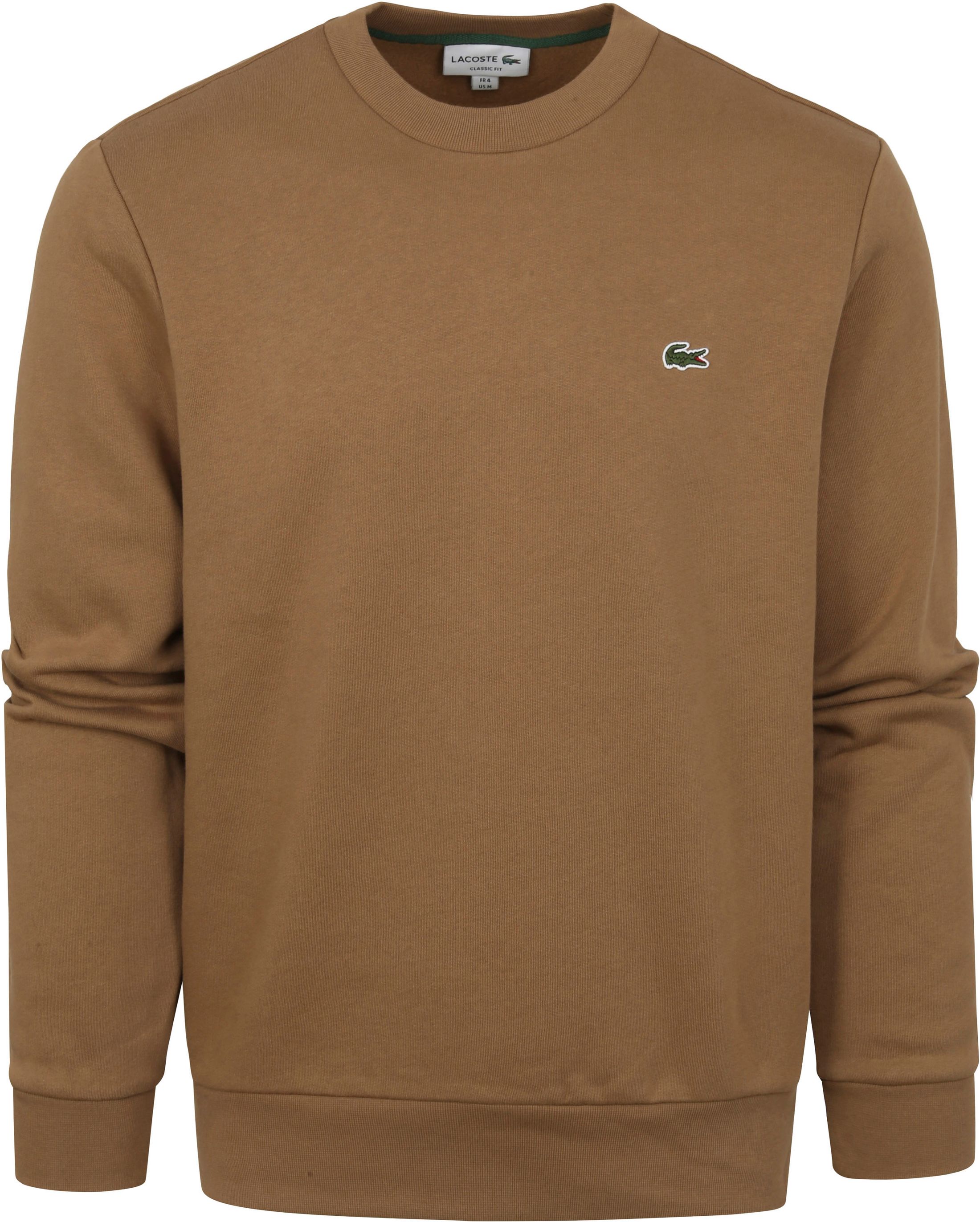 Lacoste Sweater O-neck Beige Brown size L