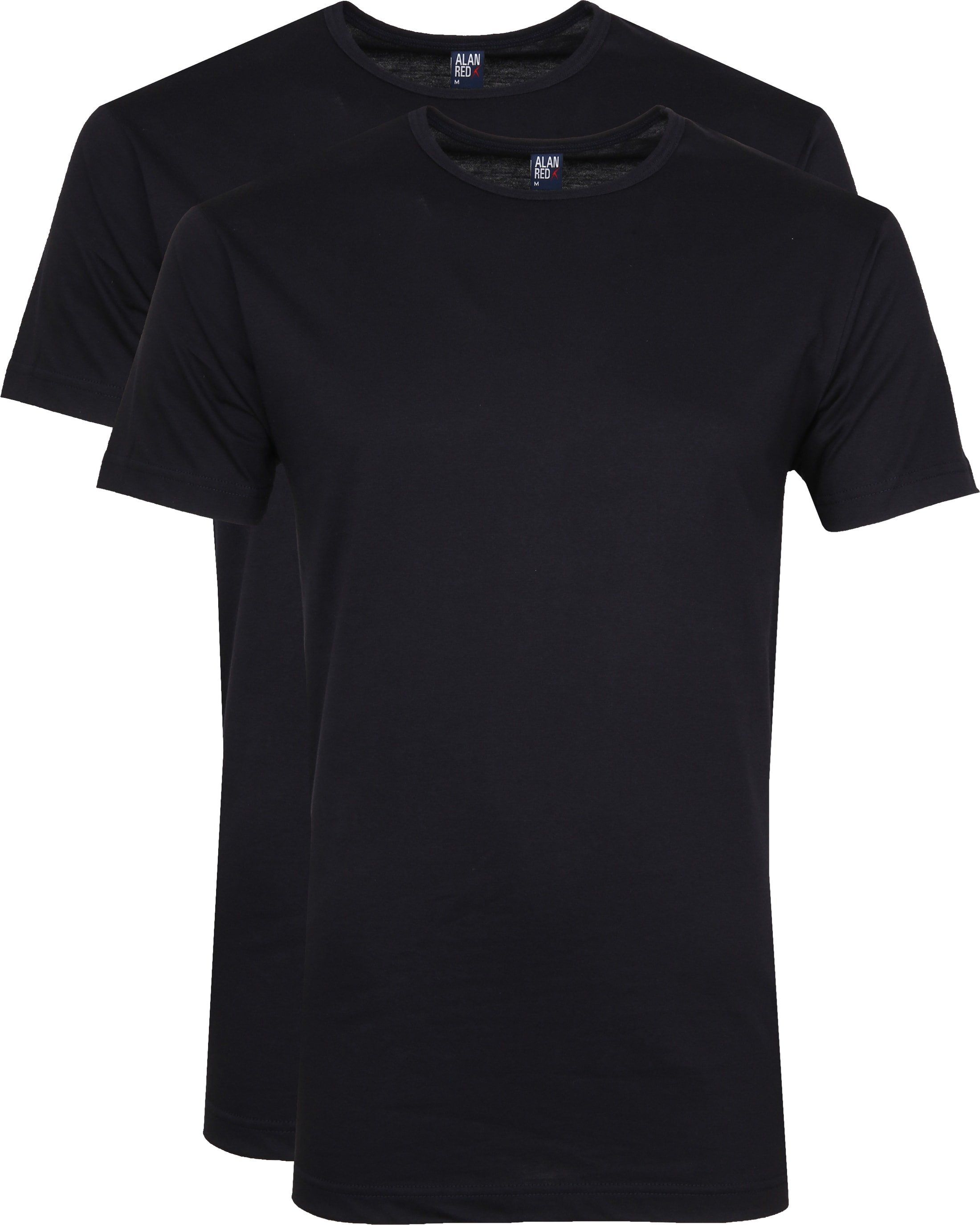 Alan Red Derby R-Neck T-Shirt Navy (2Pack) Dark Blue Blue size 3XL