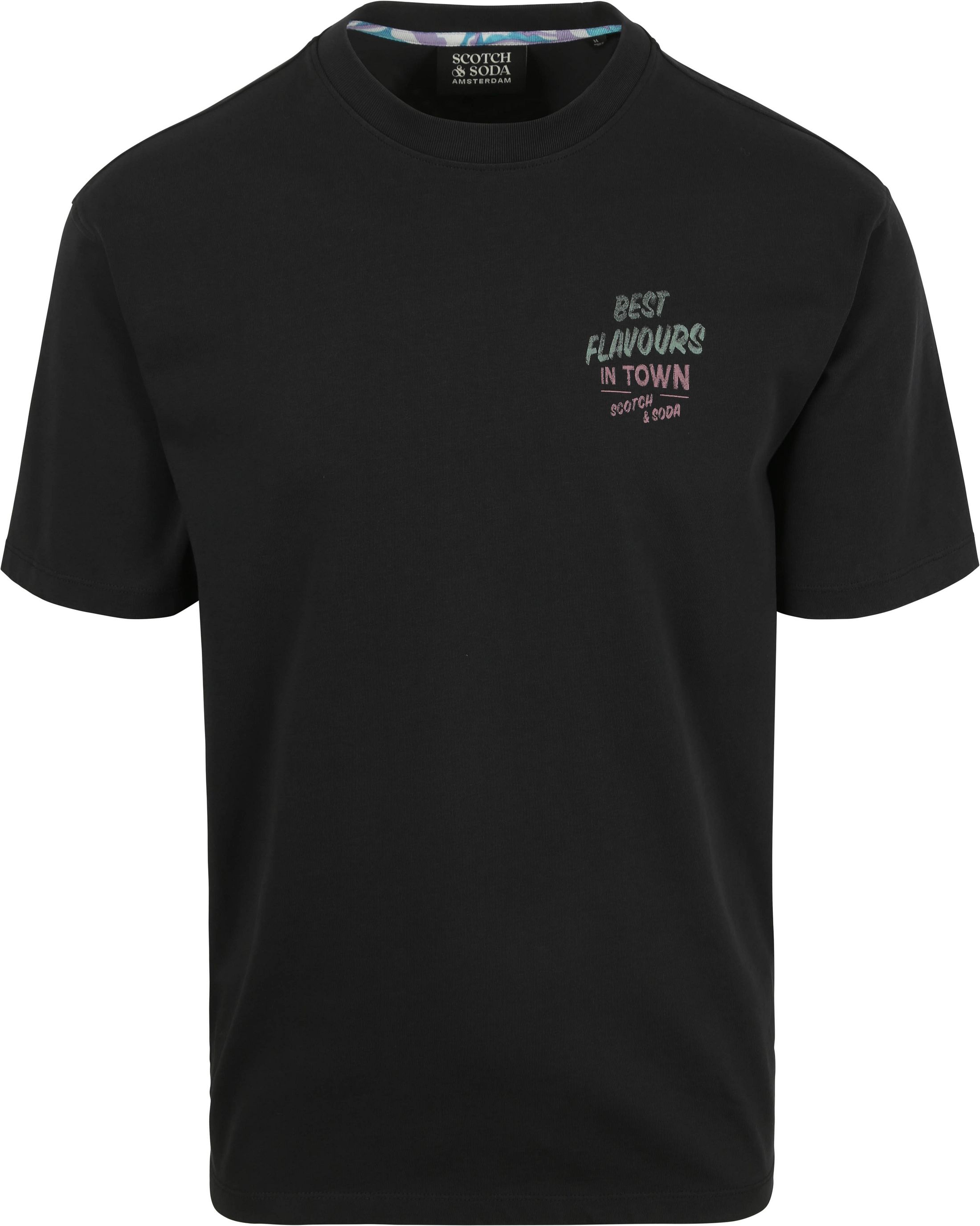 Scotch & Soda T-Shirt Artwork Black  180050-001 order online | Suitable