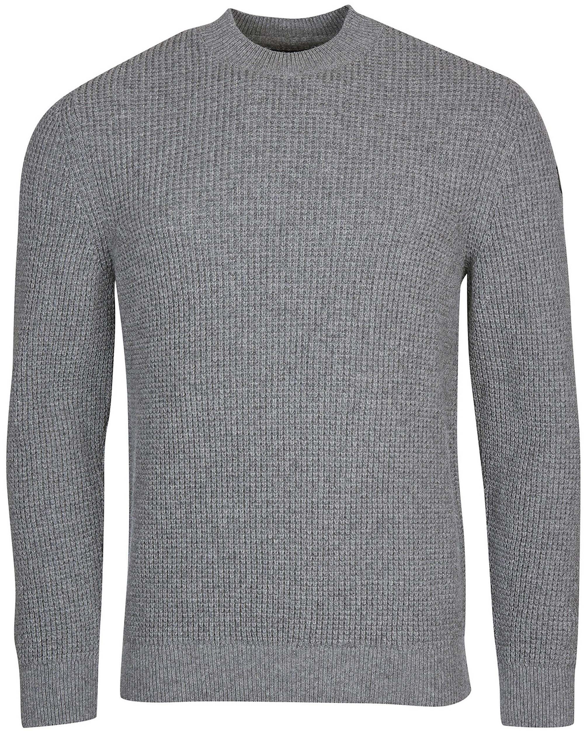 Barbour International Transmisson Sweater Knitted Anthracite Dark Grey Grey size XL