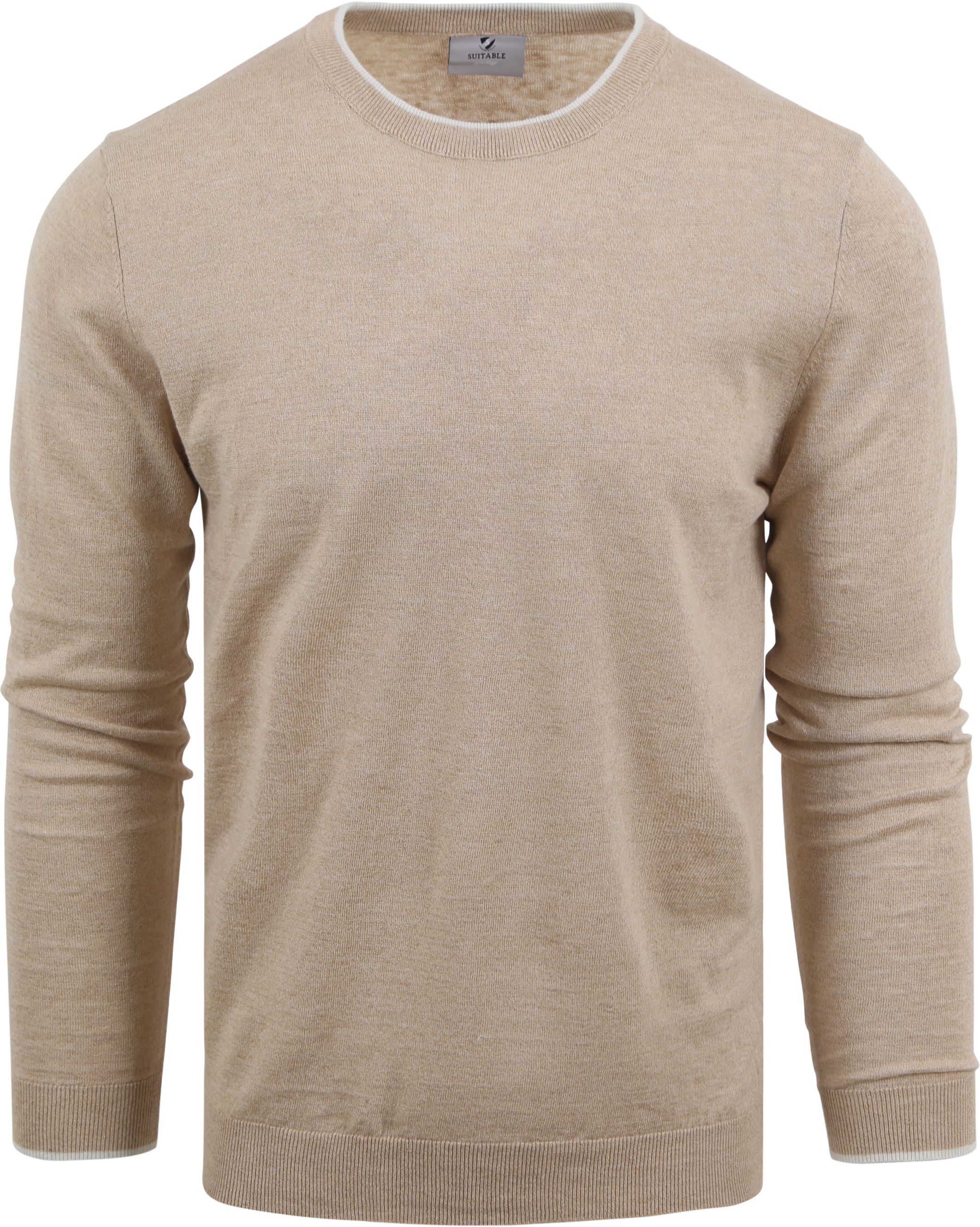 Suitable Pullover O-Neck Johan Beige order online | SPE23105JO11ST-820 sand | Suitable Norway