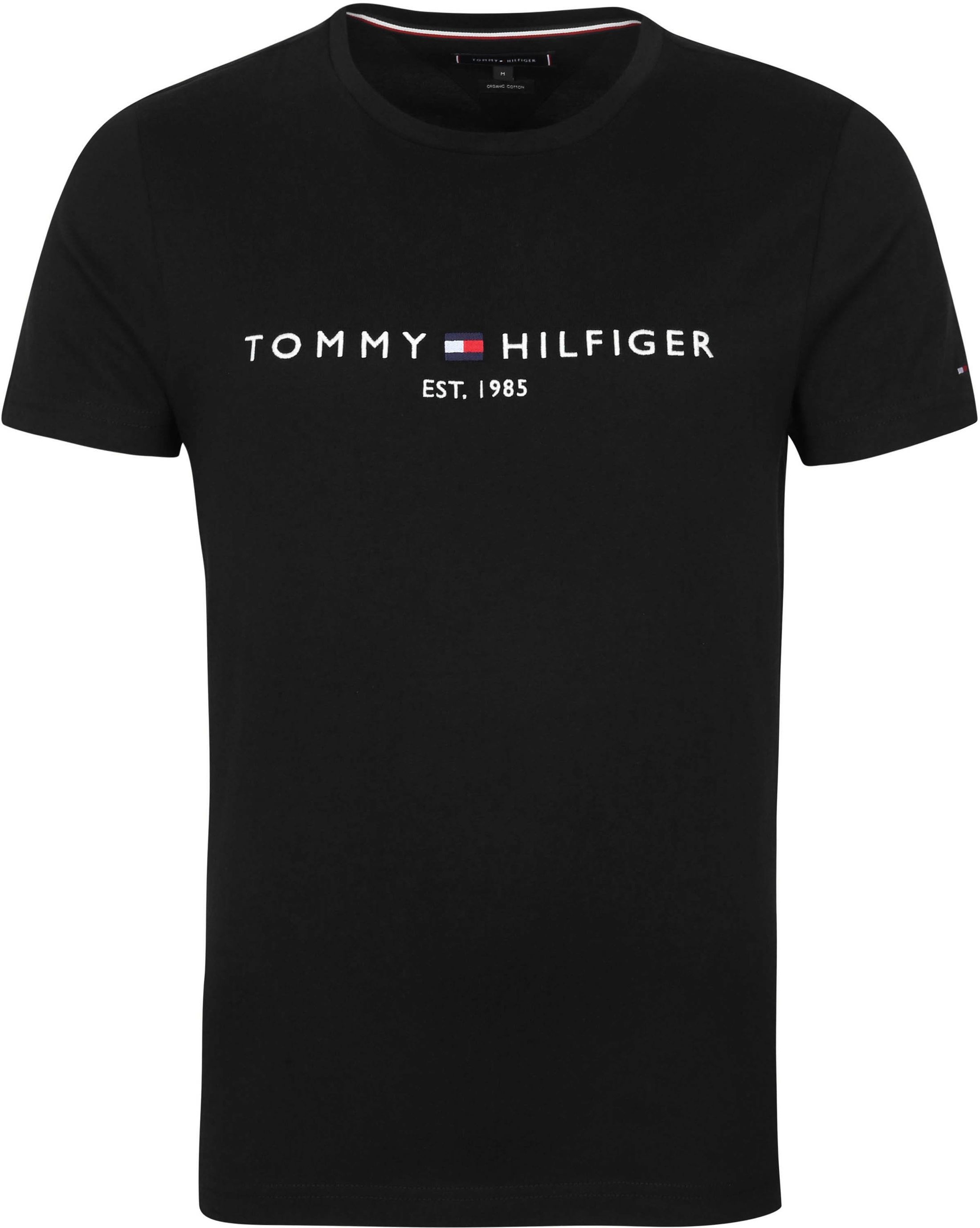 Tommy Hilfiger Logo T Shirt Black size XS