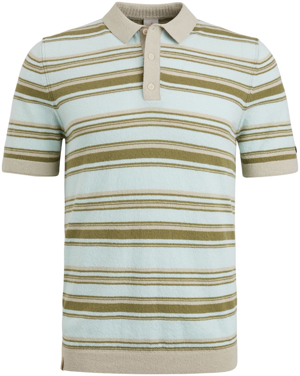 Cast Iron Polo Shirt Bouclé Light Blue order online | CPSS2304879-6008 | Suitable Spain